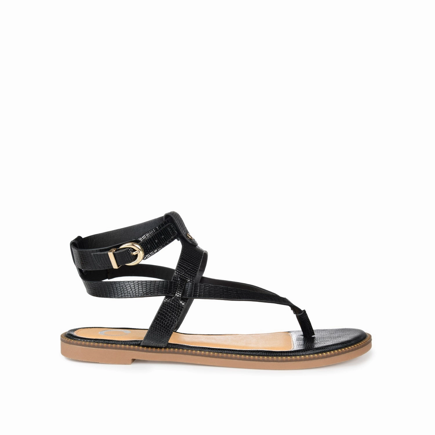 TANGIE MULTI STRAP SANDALS IN VEGAN LEATHER Adjustable Closure