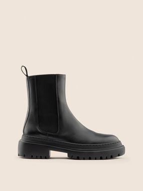 Corticella Black Leather Unlined Boot Support Cushion Breathable Cold Weather Commuter