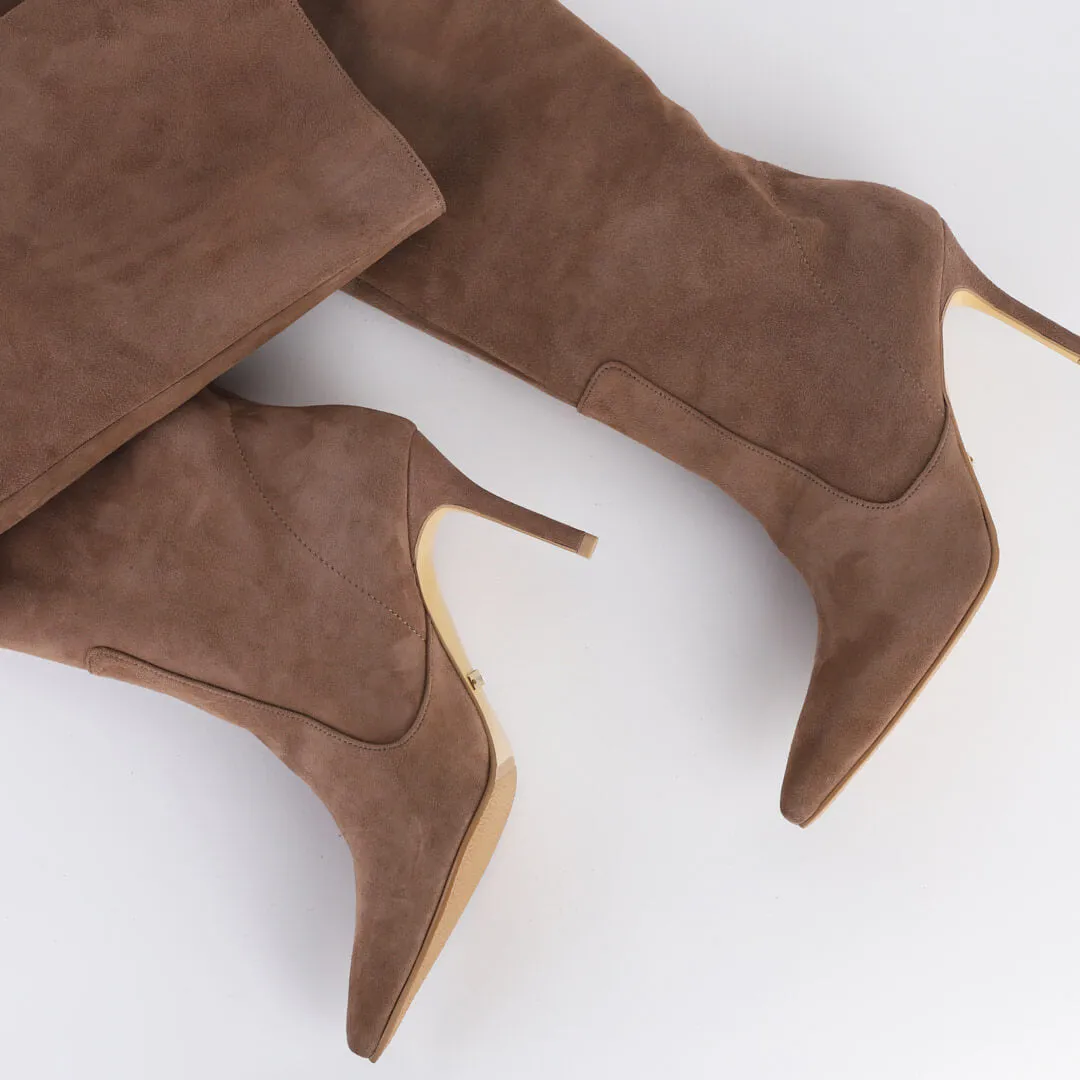 WOLLEN - suede long boots