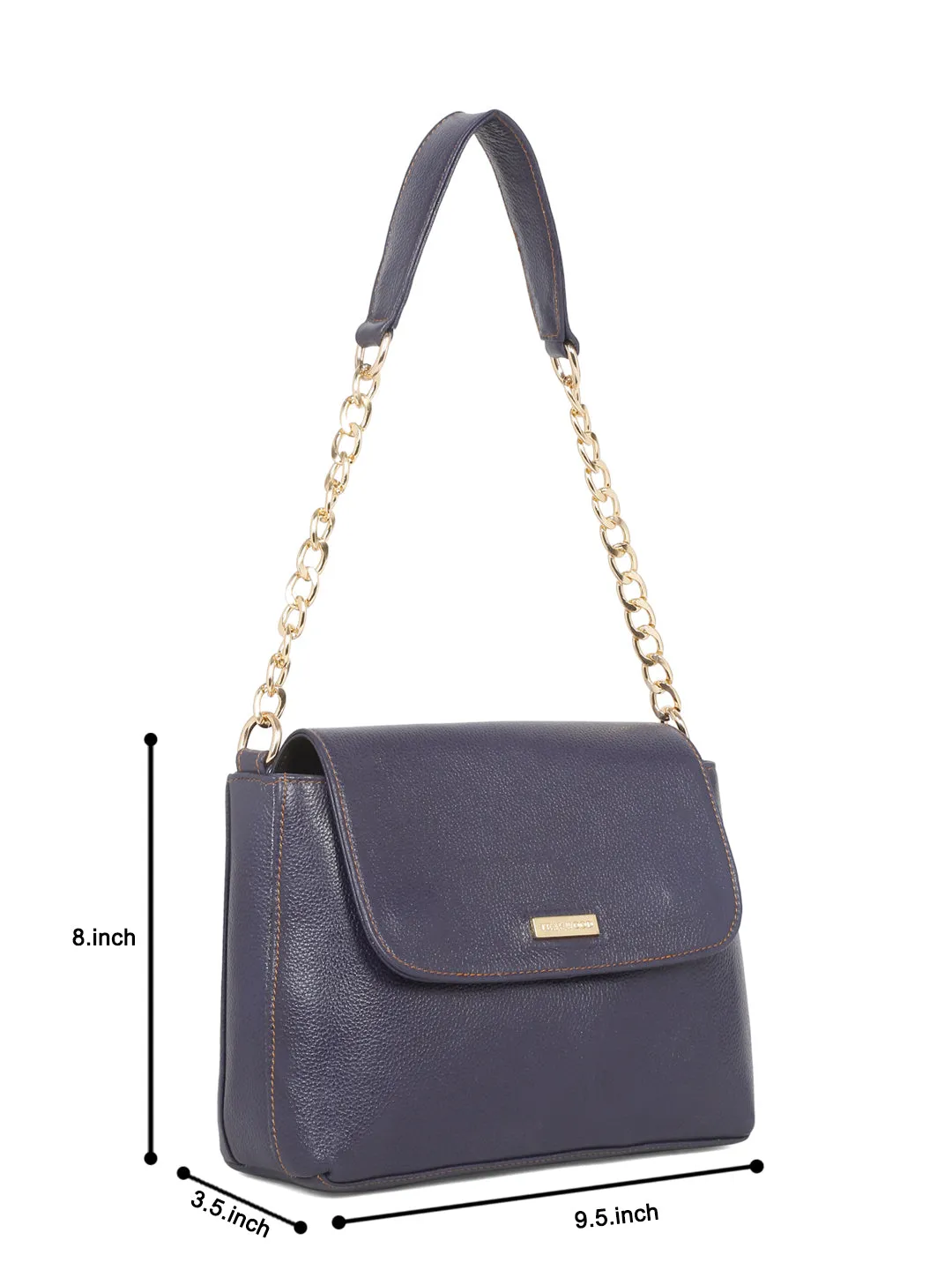 Women Purple Texture Leather Sling Bag - Clearance sale