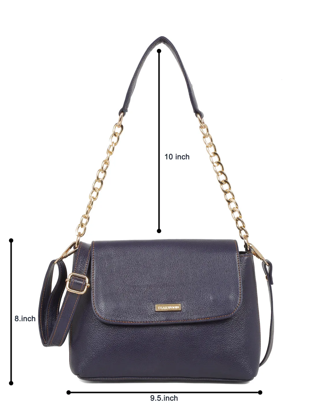 Women Purple Texture Leather Sling Bag - Clearance sale