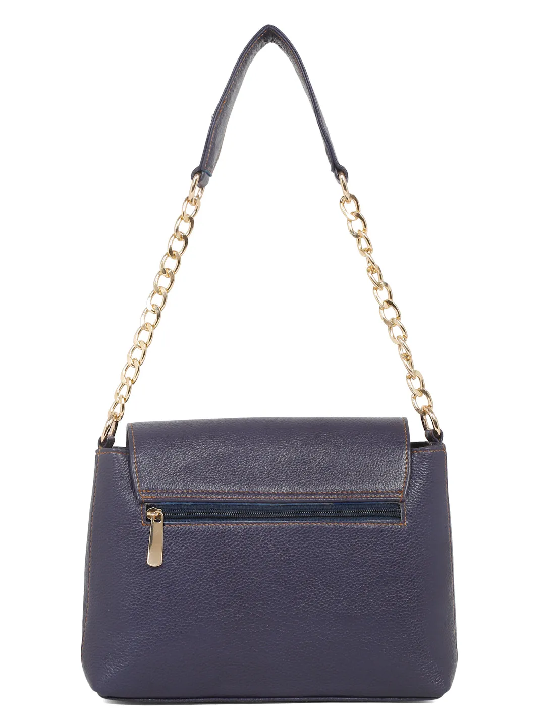 Women Purple Texture Leather Sling Bag - Clearance sale