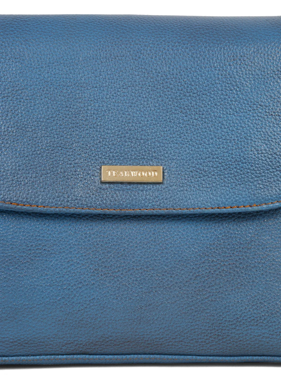 Women SkyBlue Texture Leather Sling Bag - Clearance sale