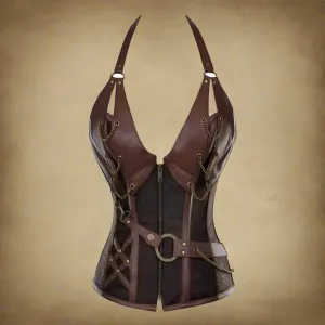 Women Viking Pirate Costume Gothic Knight Corset
