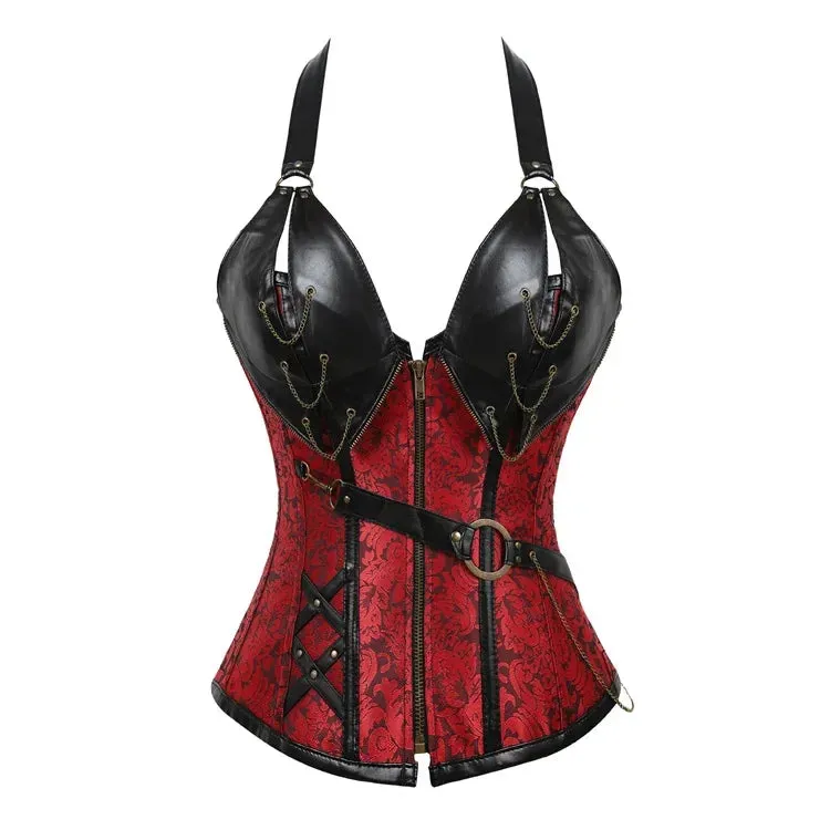Women Viking Pirate Costume Gothic Knight Corset