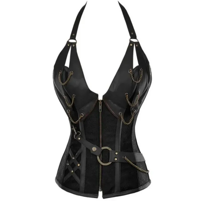 Women Viking Pirate Costume Gothic Knight Corset