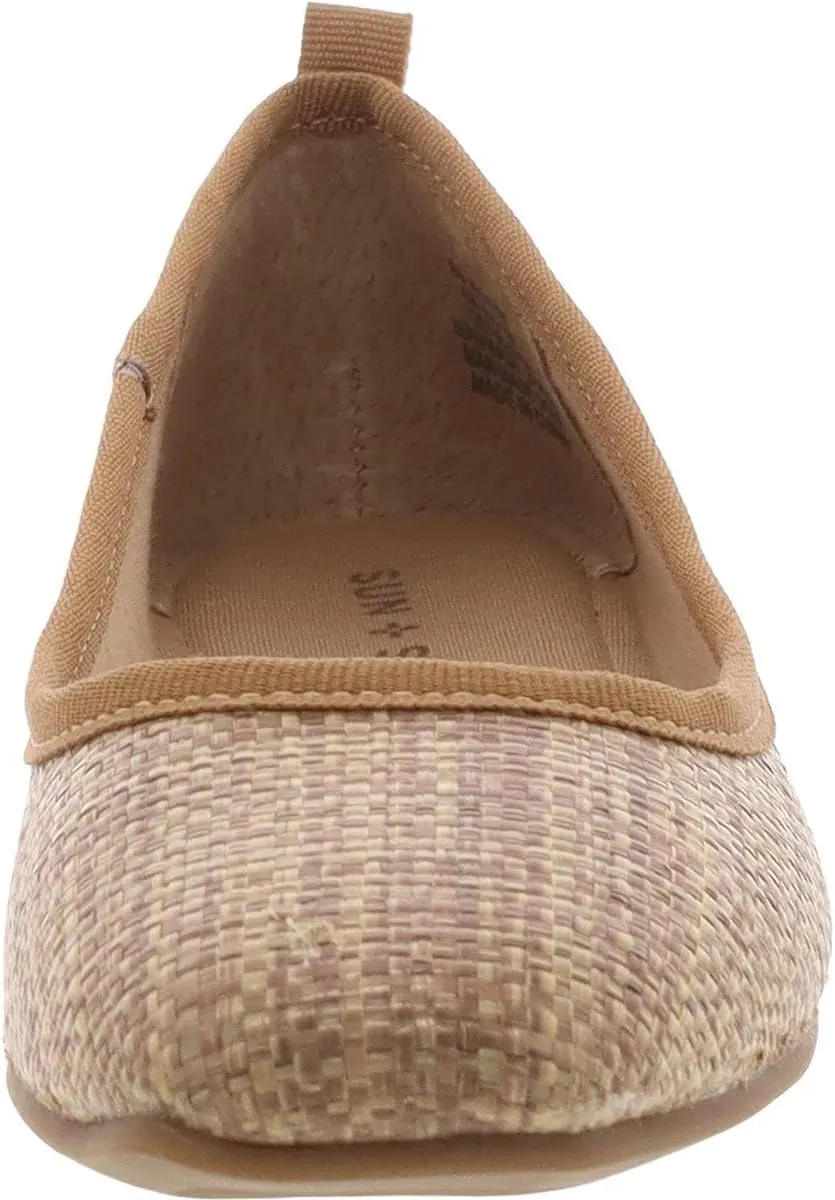 Womens Avvery Solid Woven Ballet Flats