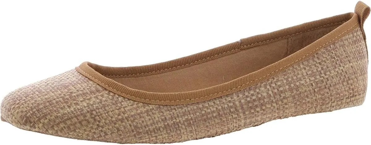 Womens Avvery Solid Woven Ballet Flats