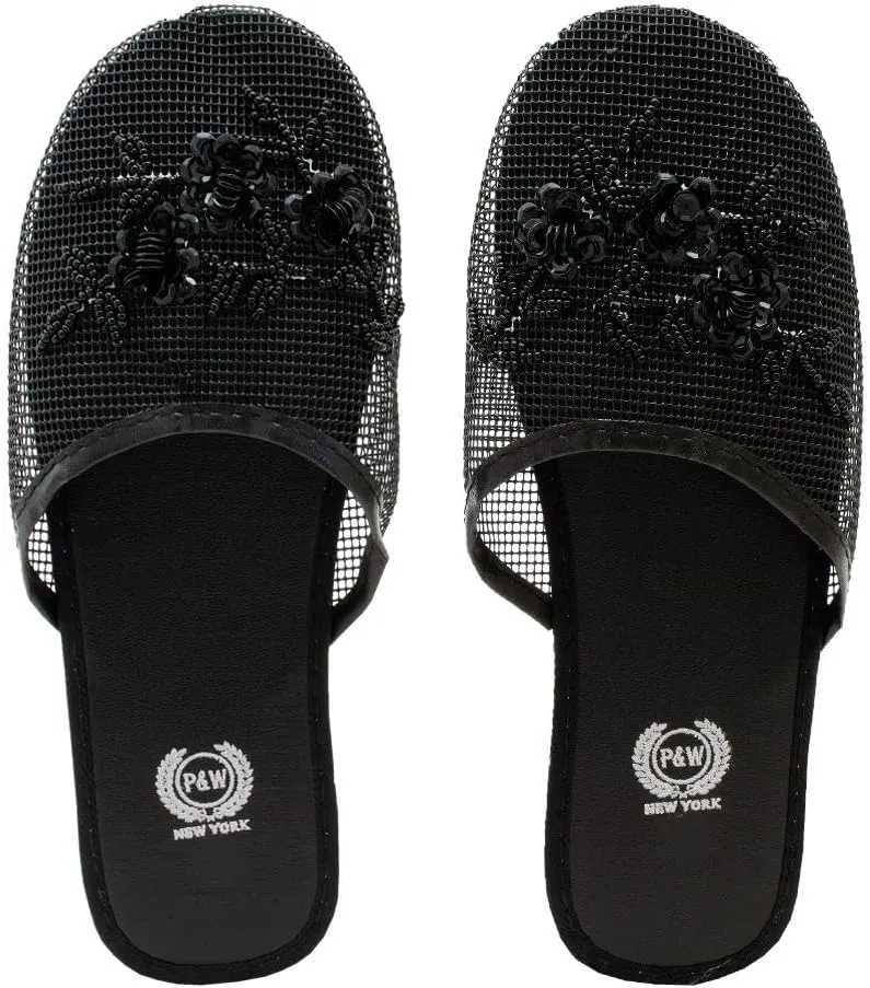 Women's Chinese Mesh Sandals – Traditional Chinese Mesh Slippers for Women