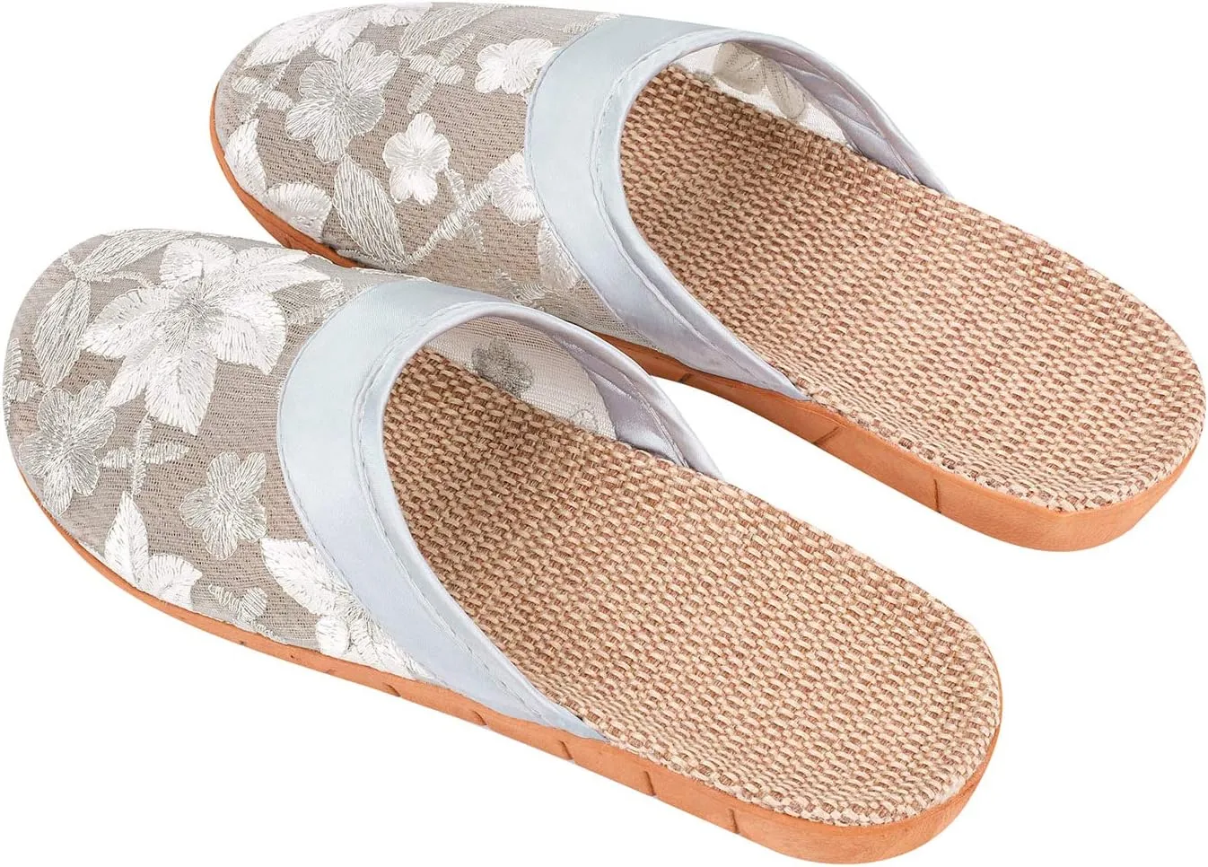 Women's Chinese Mesh Slippers Summer Chinese Floral Mesh Sandals Slides Medium Width Lightweight House Slippers