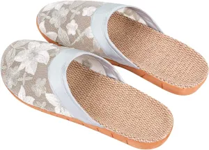 Women's Chinese Mesh Slippers Summer Chinese Floral Mesh Sandals Slides Medium Width Lightweight House Slippers