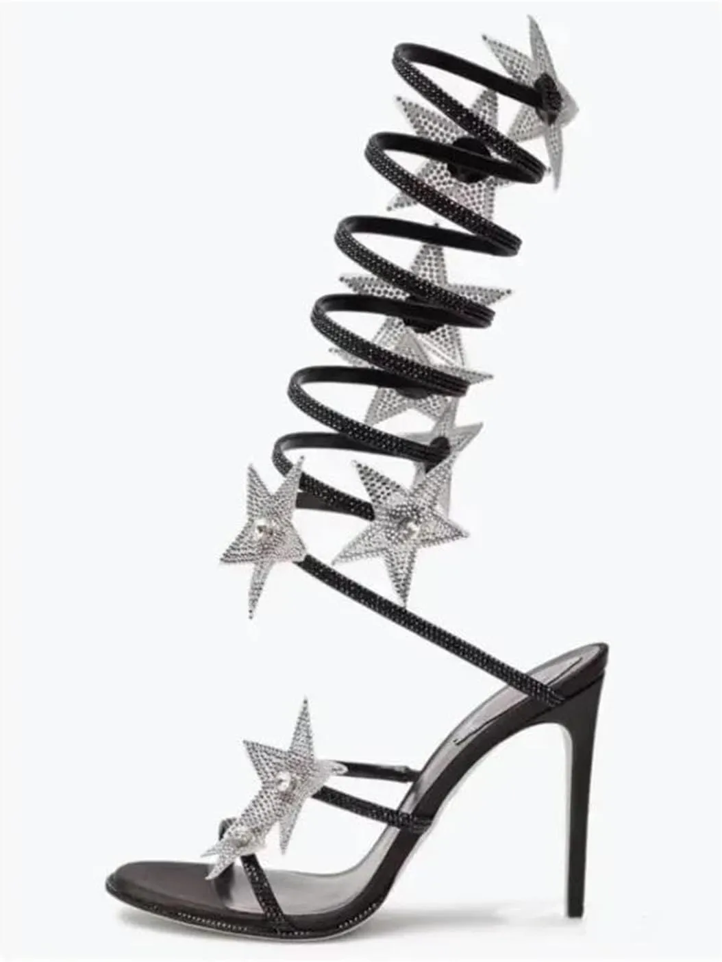 Women's Diamond Summer Sandals - European & American Style, Flower Stiletto Straw Wedding Shoes