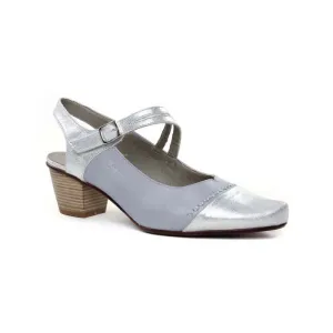 Womens Dorking Triana Slingback in Argento/Blanco