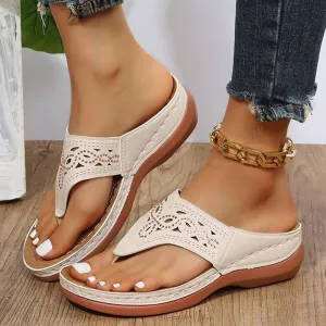 Women’s Flip Flop Wedge Sandals in 3 Colors