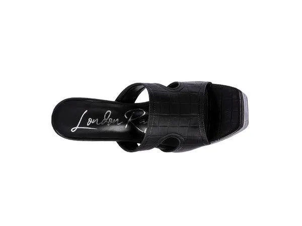Womens High Heel Platform Croc Sandals