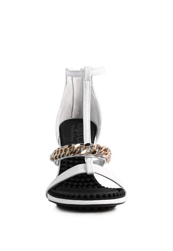 Women's Shoes Dakota Metal Chain Mid Heel Sandals