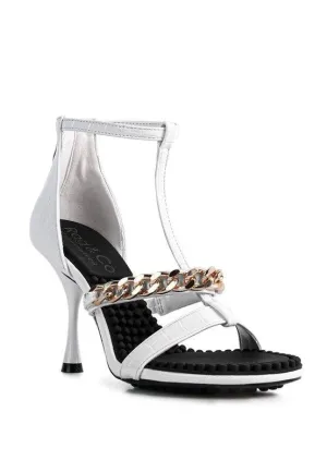 Women's Shoes Dakota Metal Chain Mid Heel Sandals