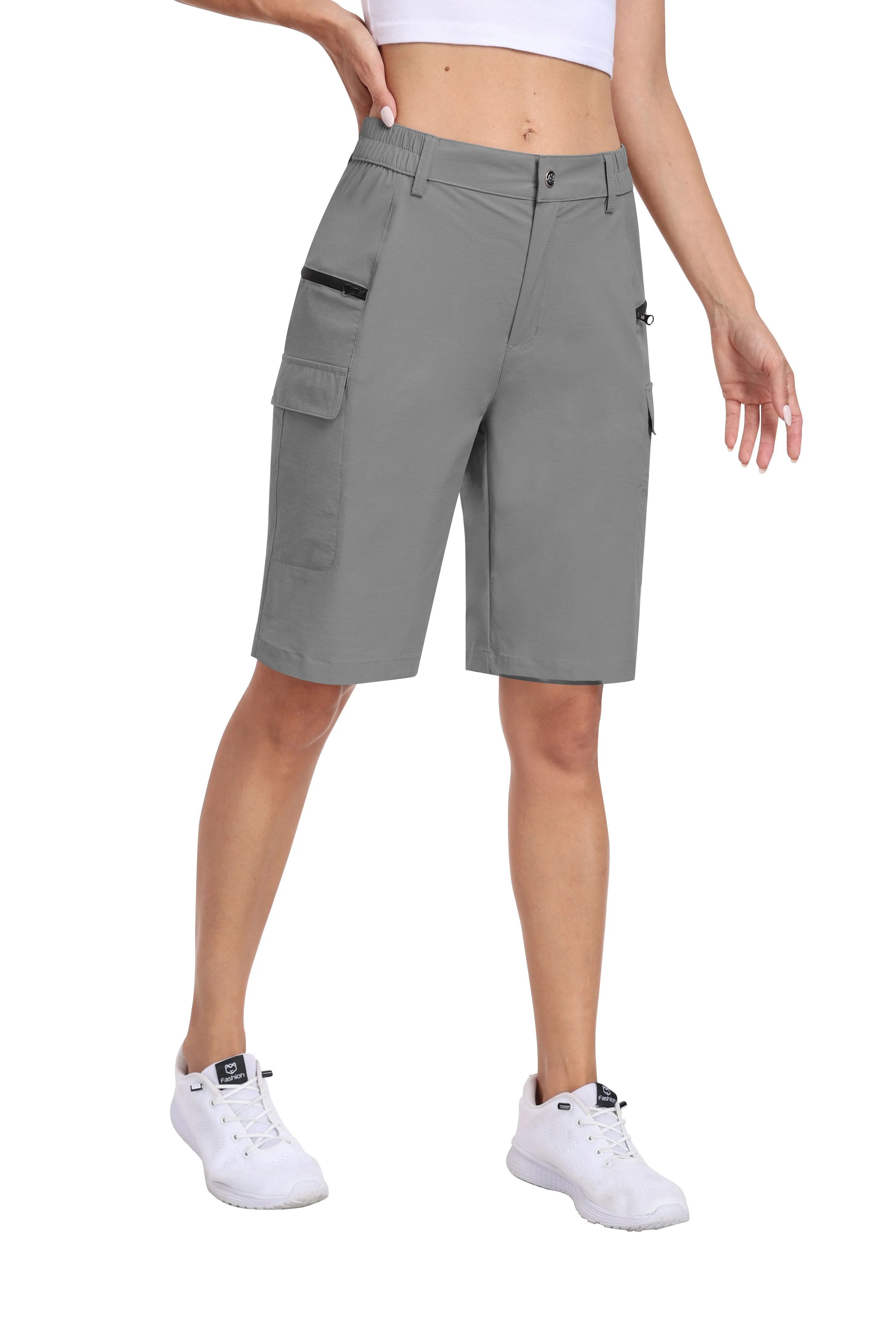 Women's summer outdoor hiking 10-inch shorts