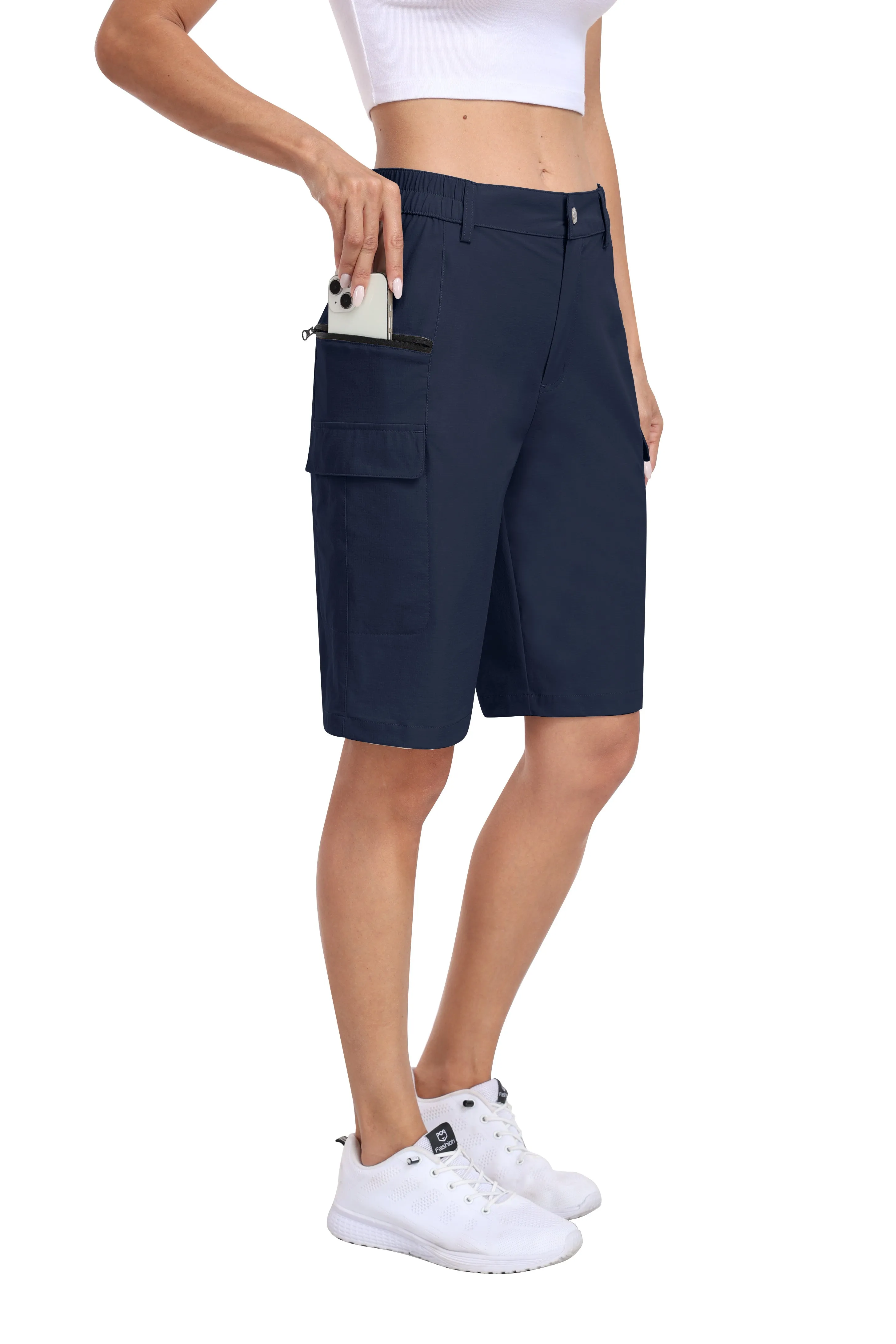Women's summer outdoor hiking 10-inch shorts