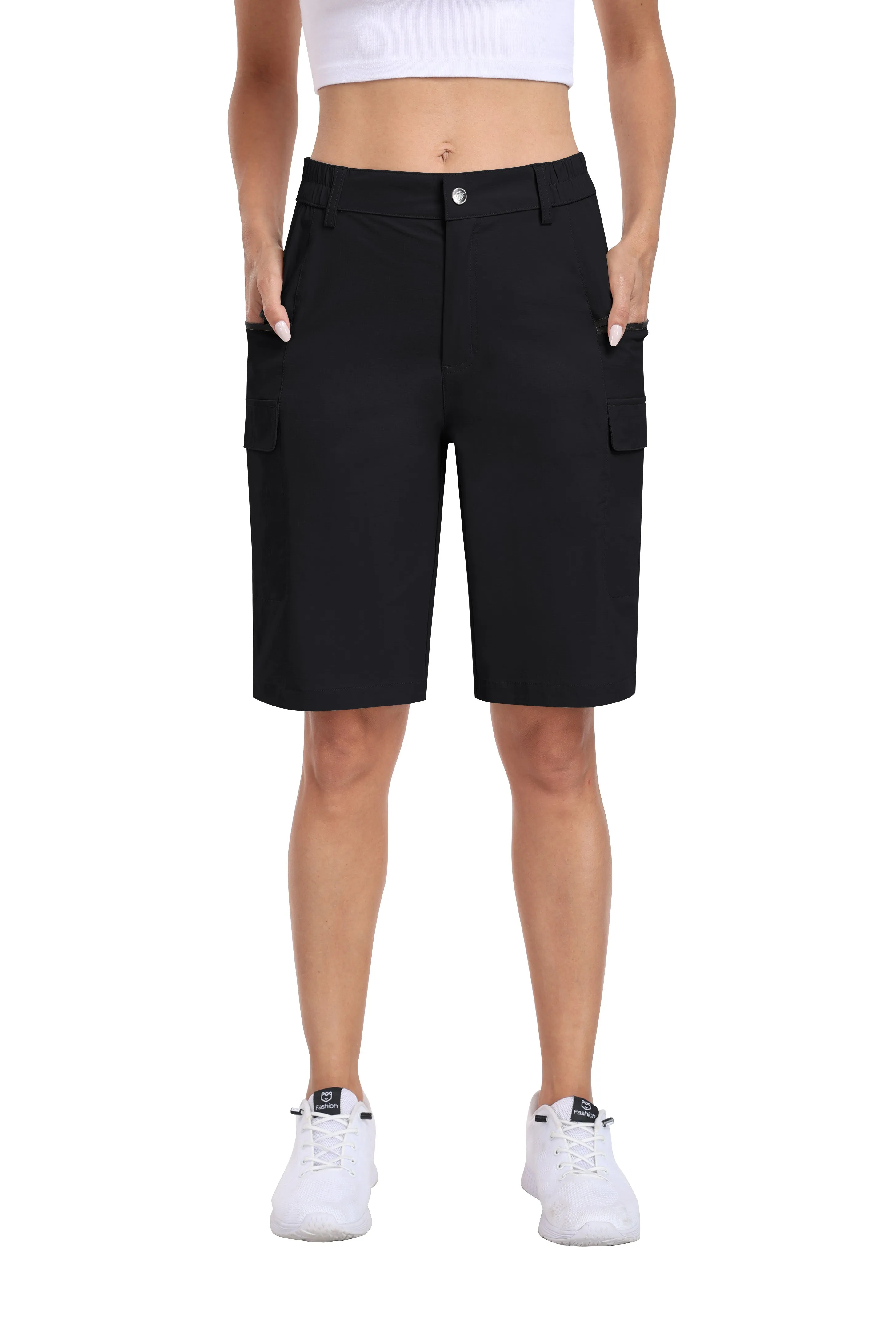 Women's summer outdoor hiking 10-inch shorts