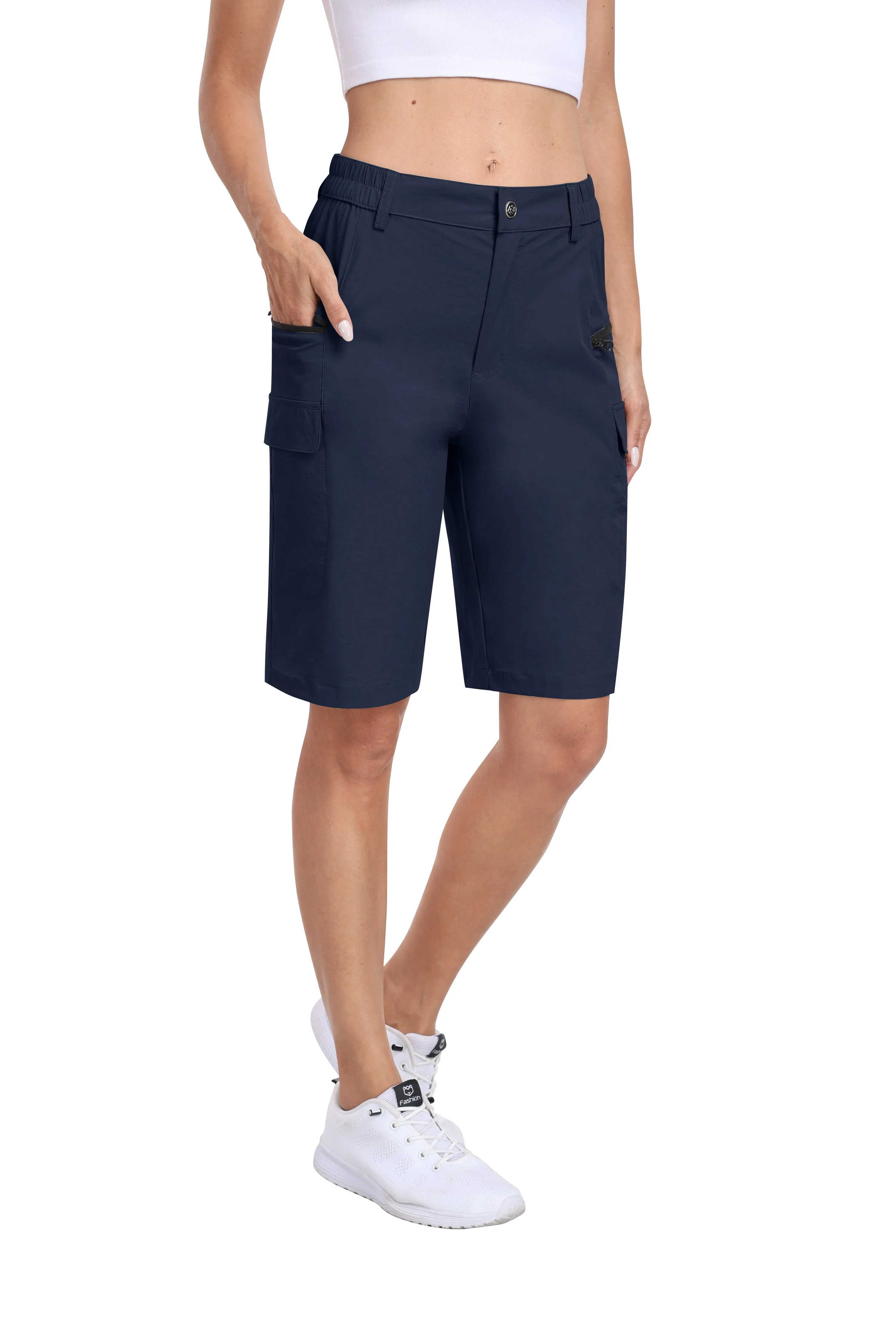 Women's summer outdoor hiking 10-inch shorts