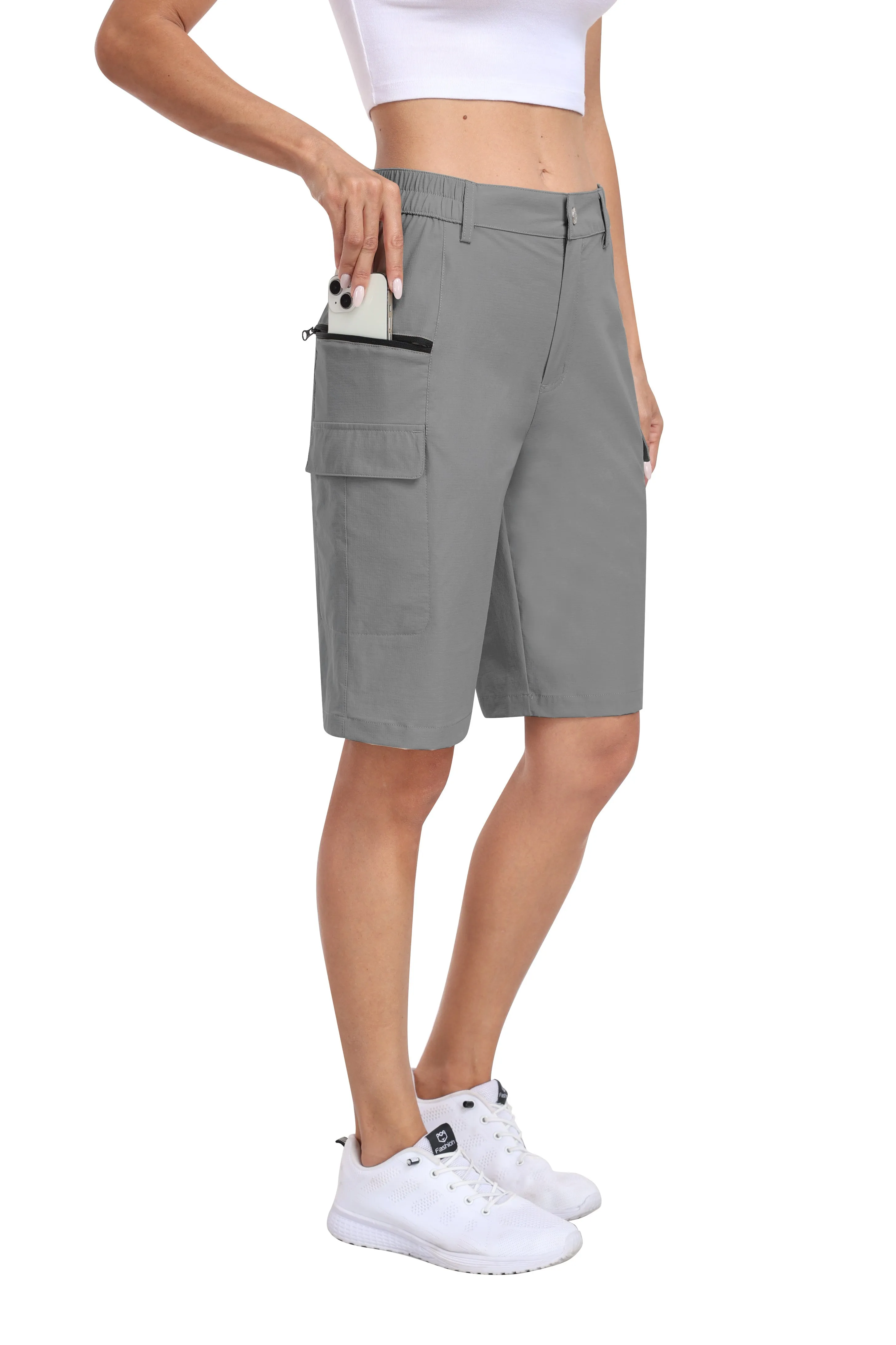 Women's summer outdoor hiking 10-inch shorts