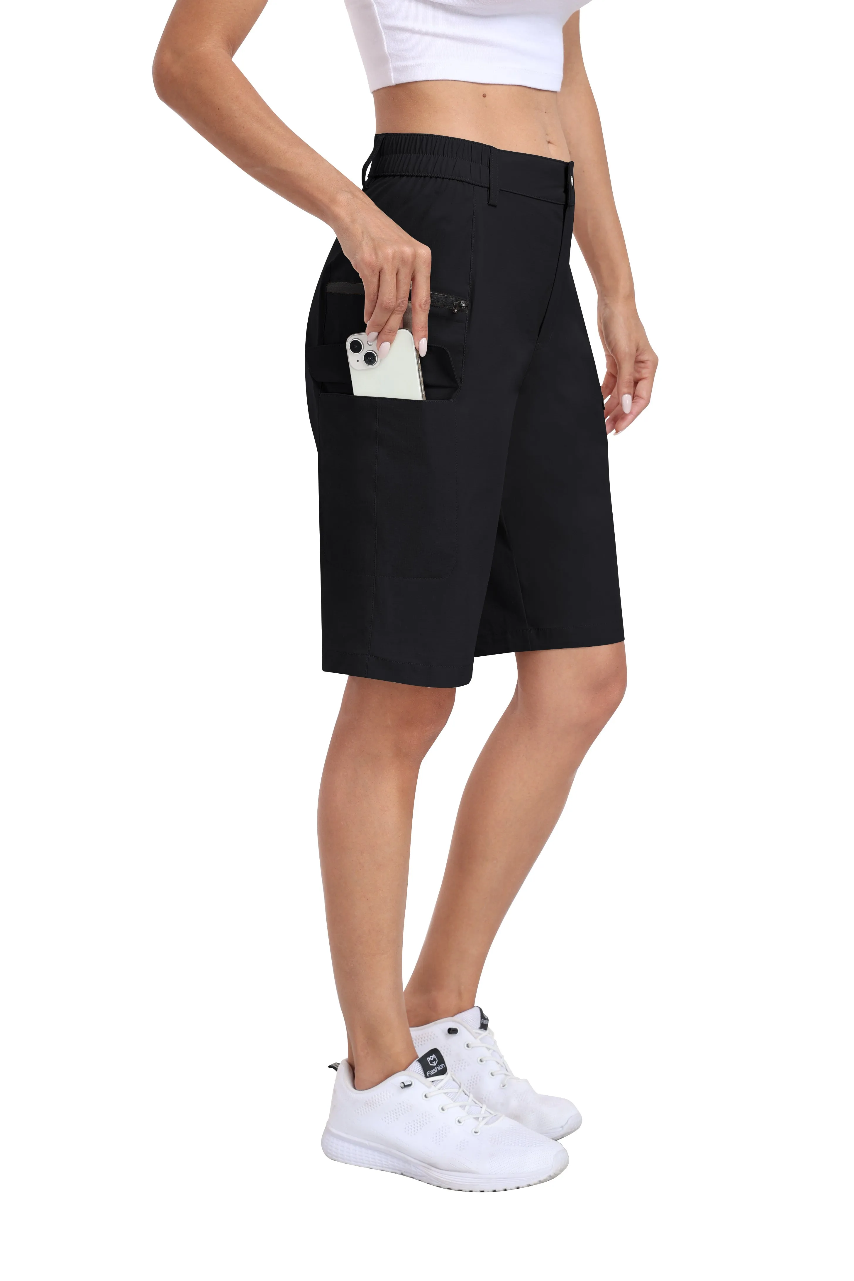 Women's summer outdoor hiking 10-inch shorts