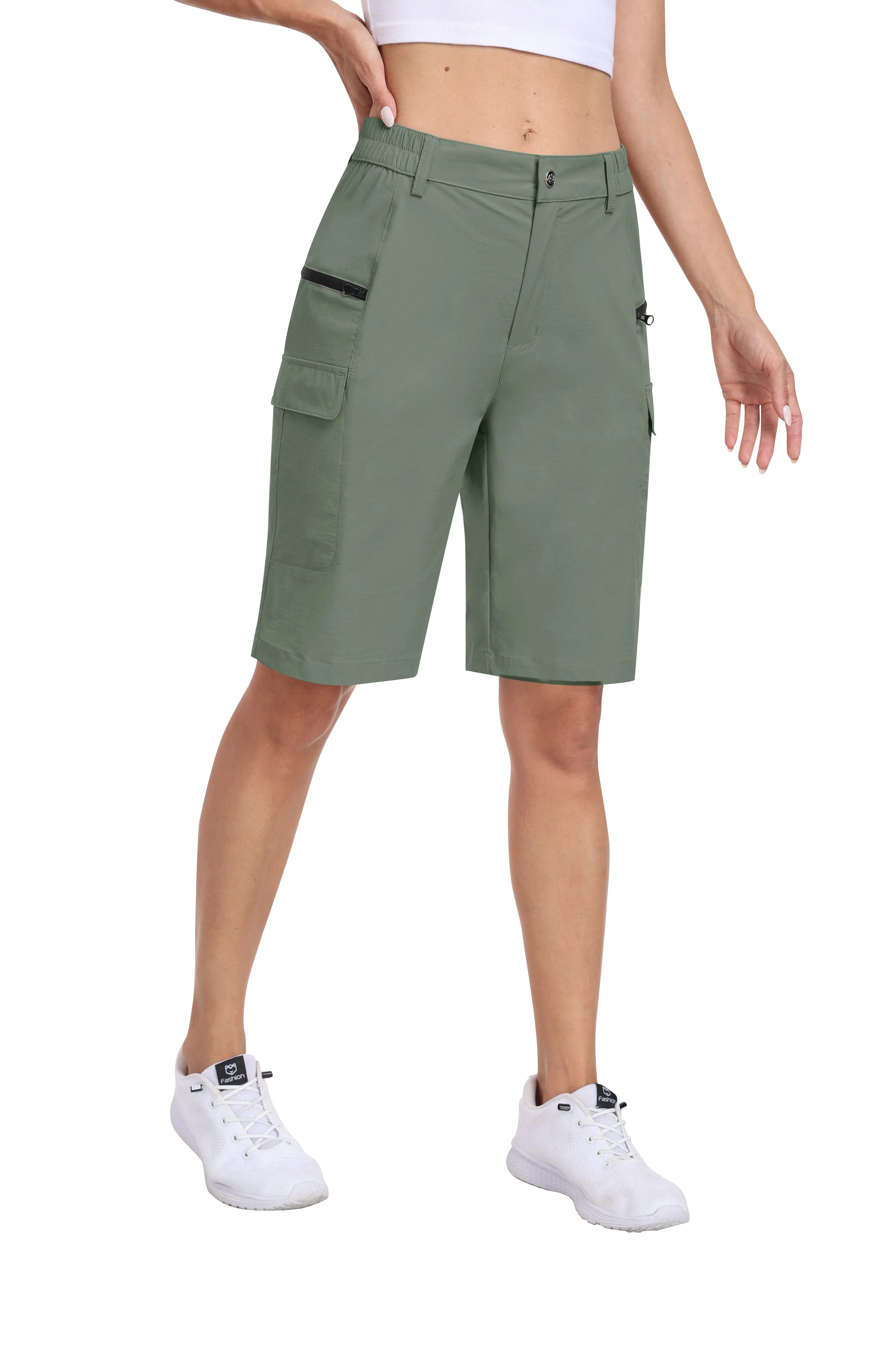 Women's summer outdoor hiking 10-inch shorts