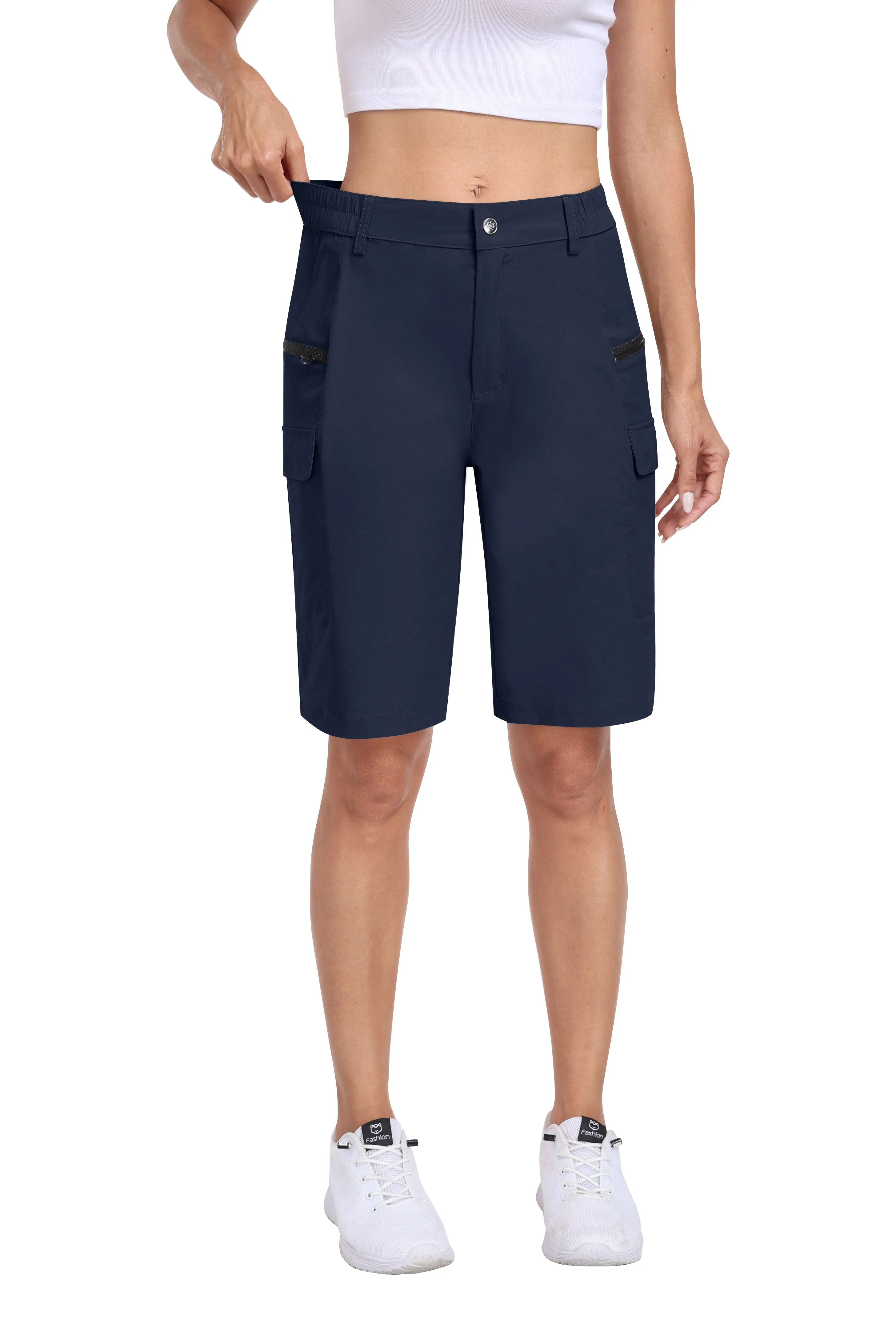 Women's summer outdoor hiking 10-inch shorts