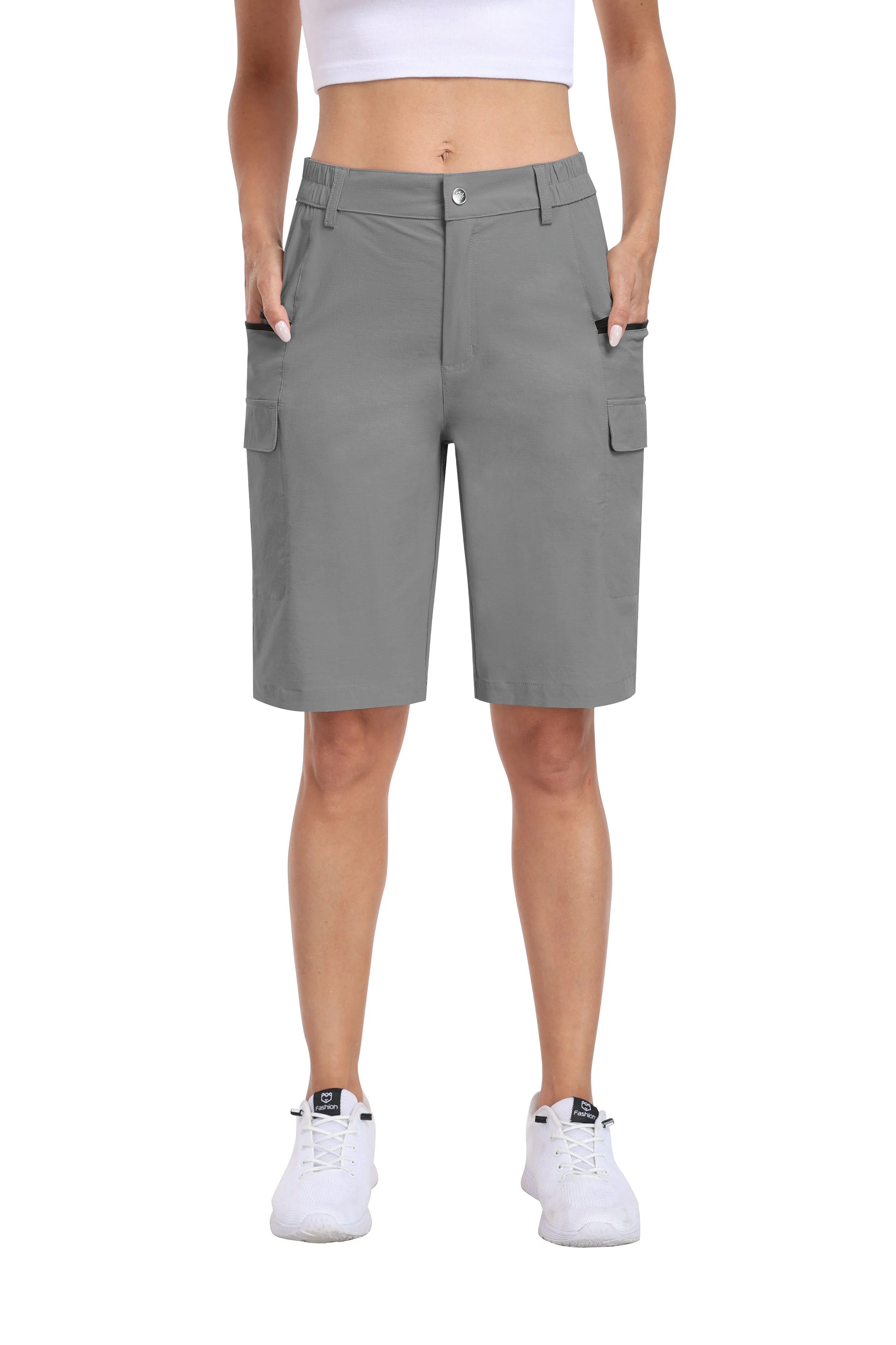 Women's summer outdoor hiking 10-inch shorts