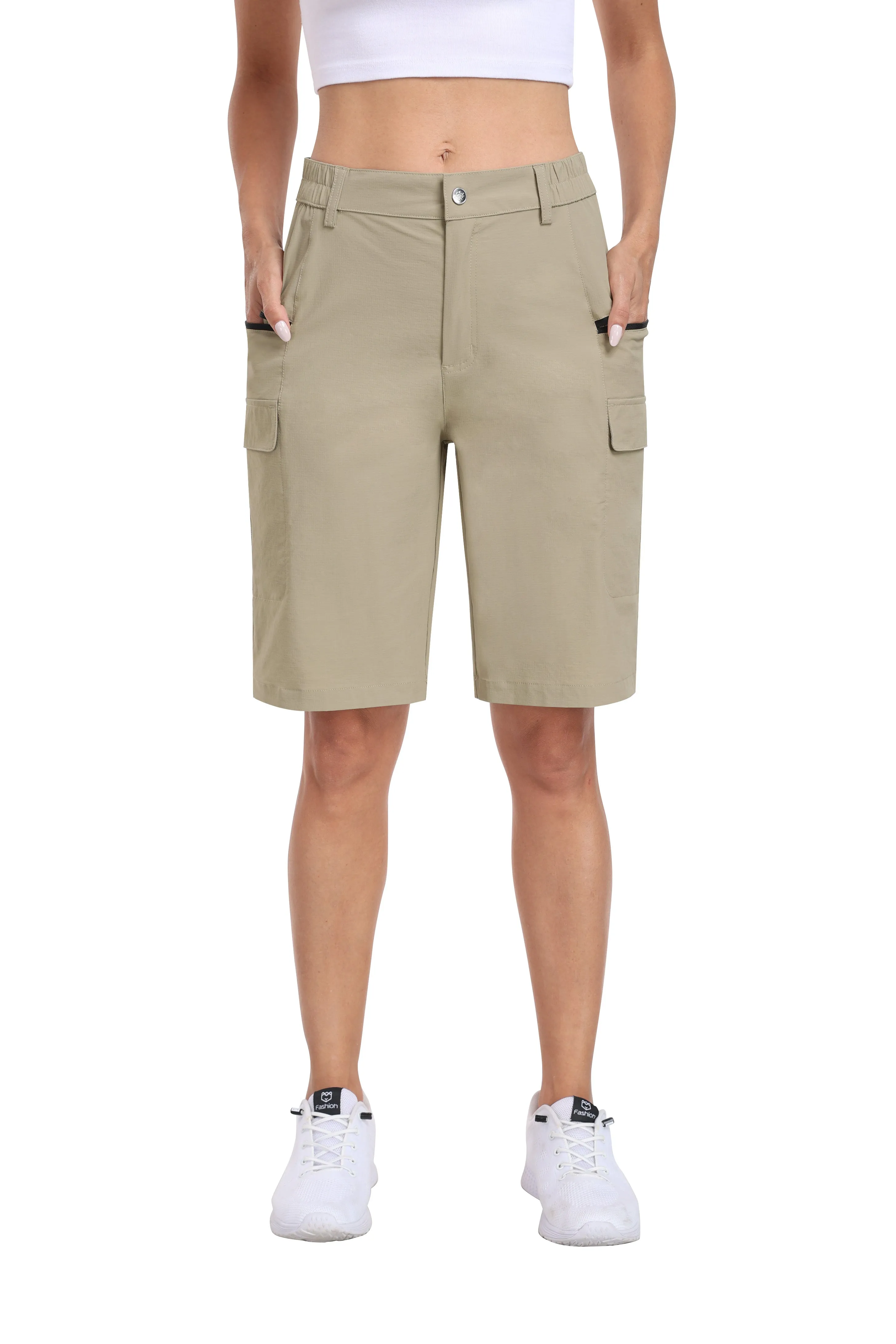 Women's summer outdoor hiking 10-inch shorts