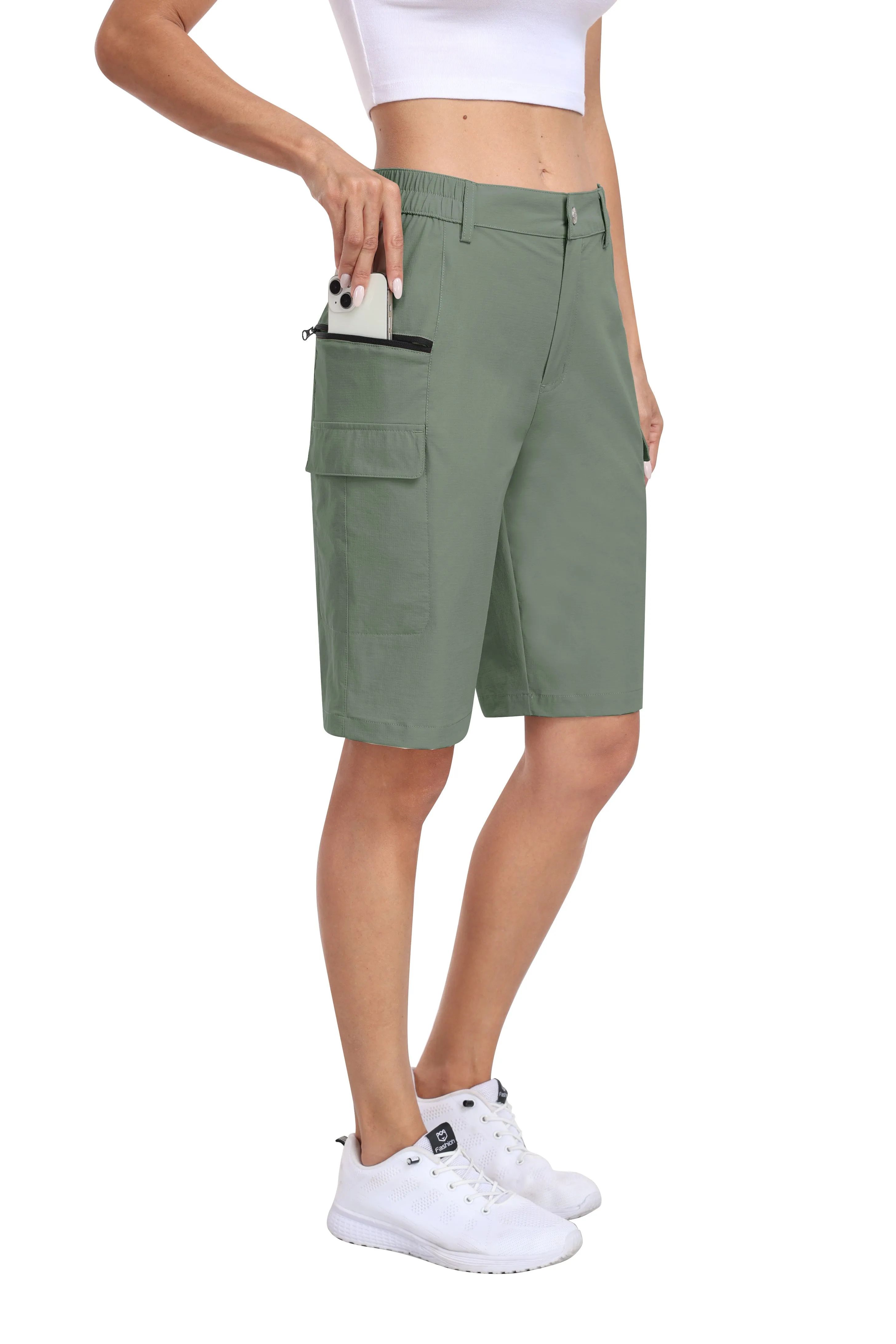 Women's summer outdoor hiking 10-inch shorts