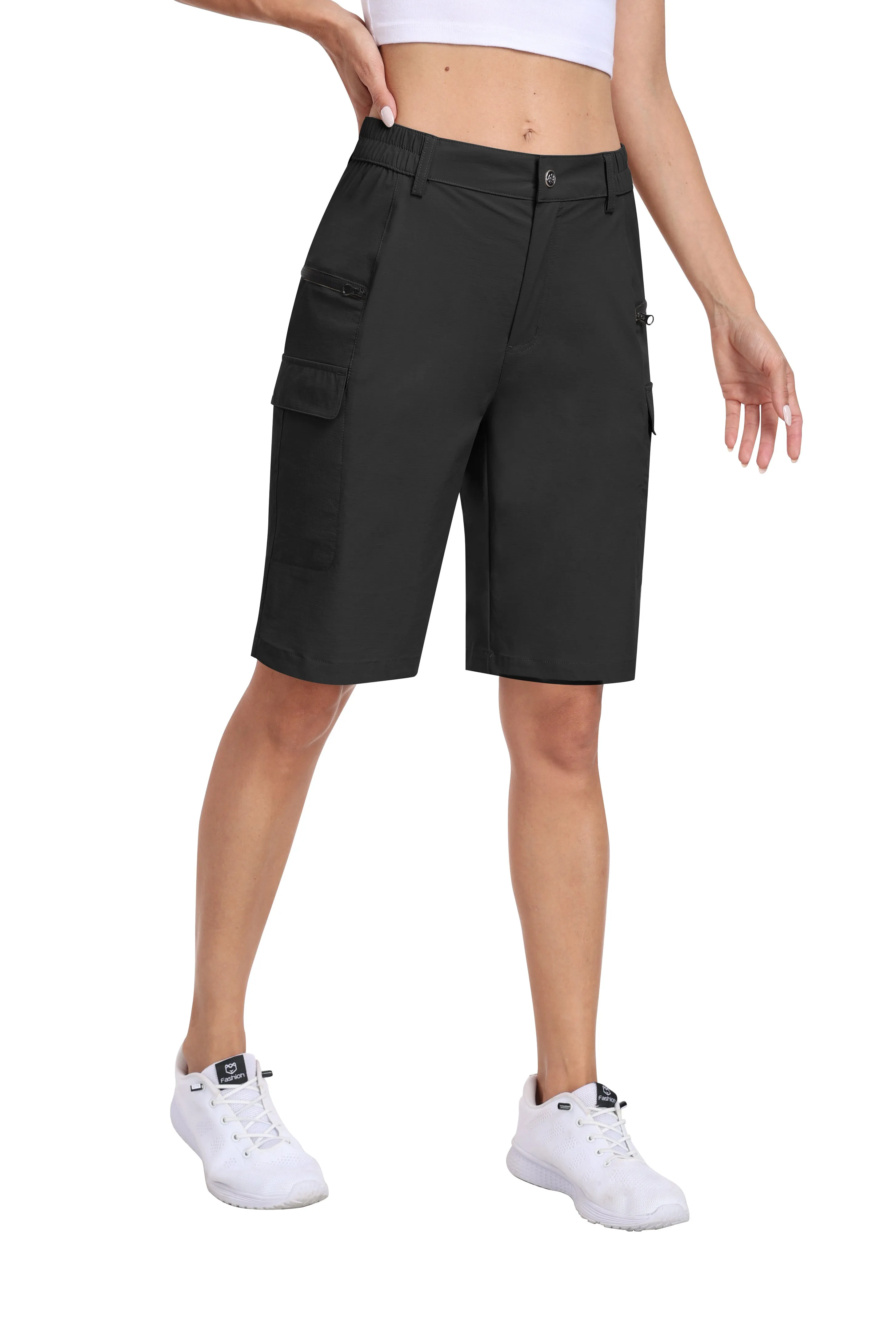 Women's summer outdoor hiking 10-inch shorts