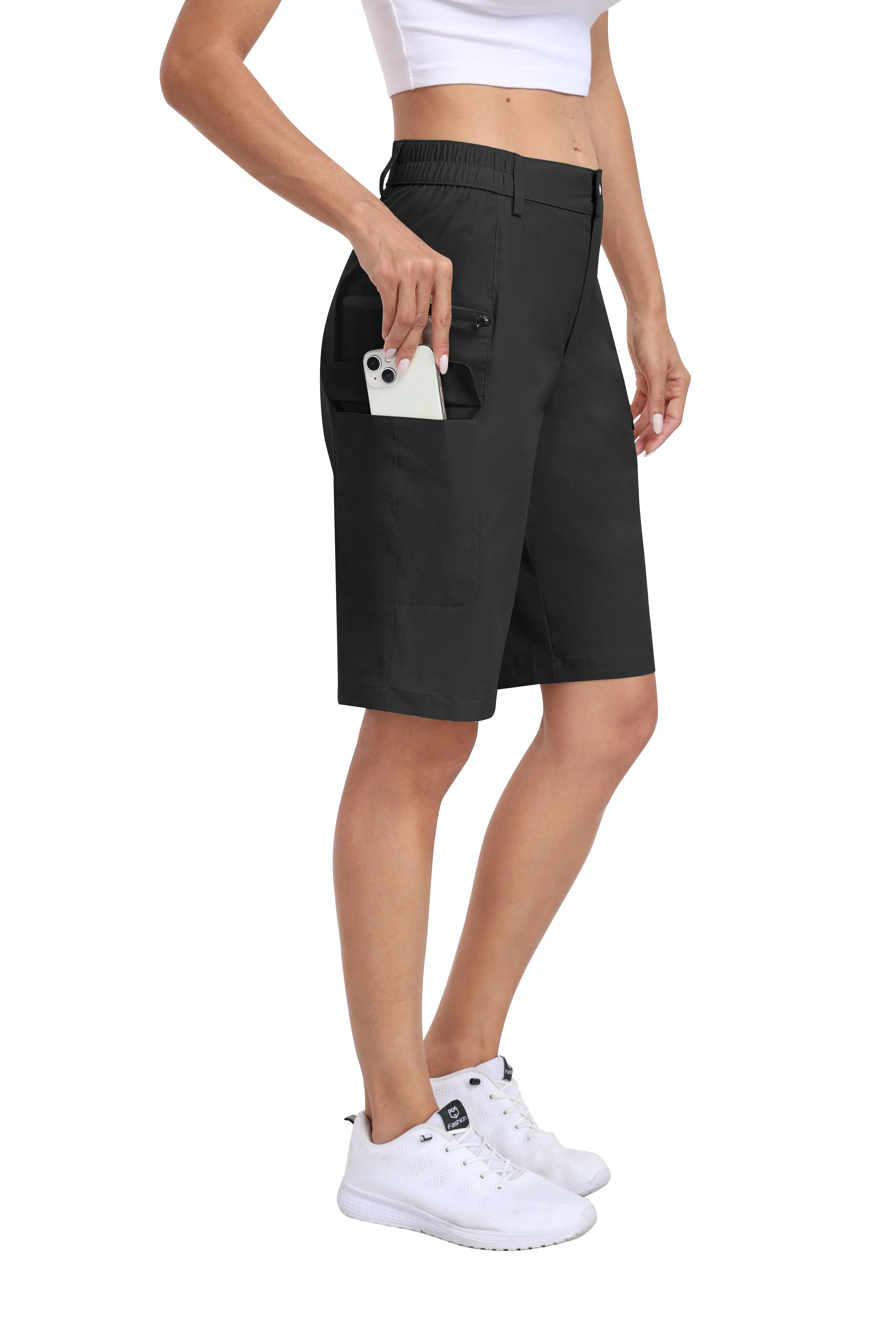 Women's summer outdoor hiking 10-inch shorts