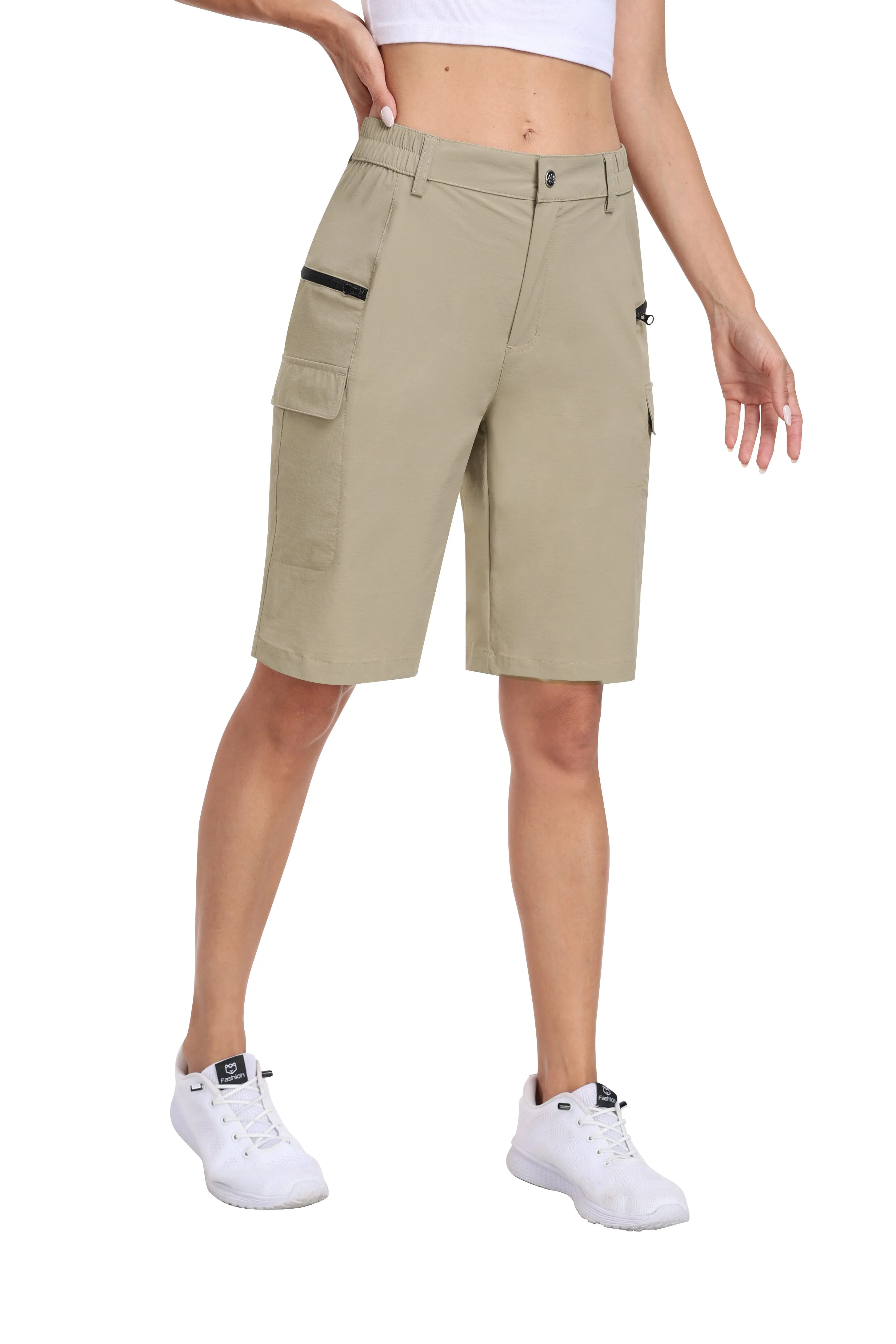Women's summer outdoor hiking 10-inch shorts