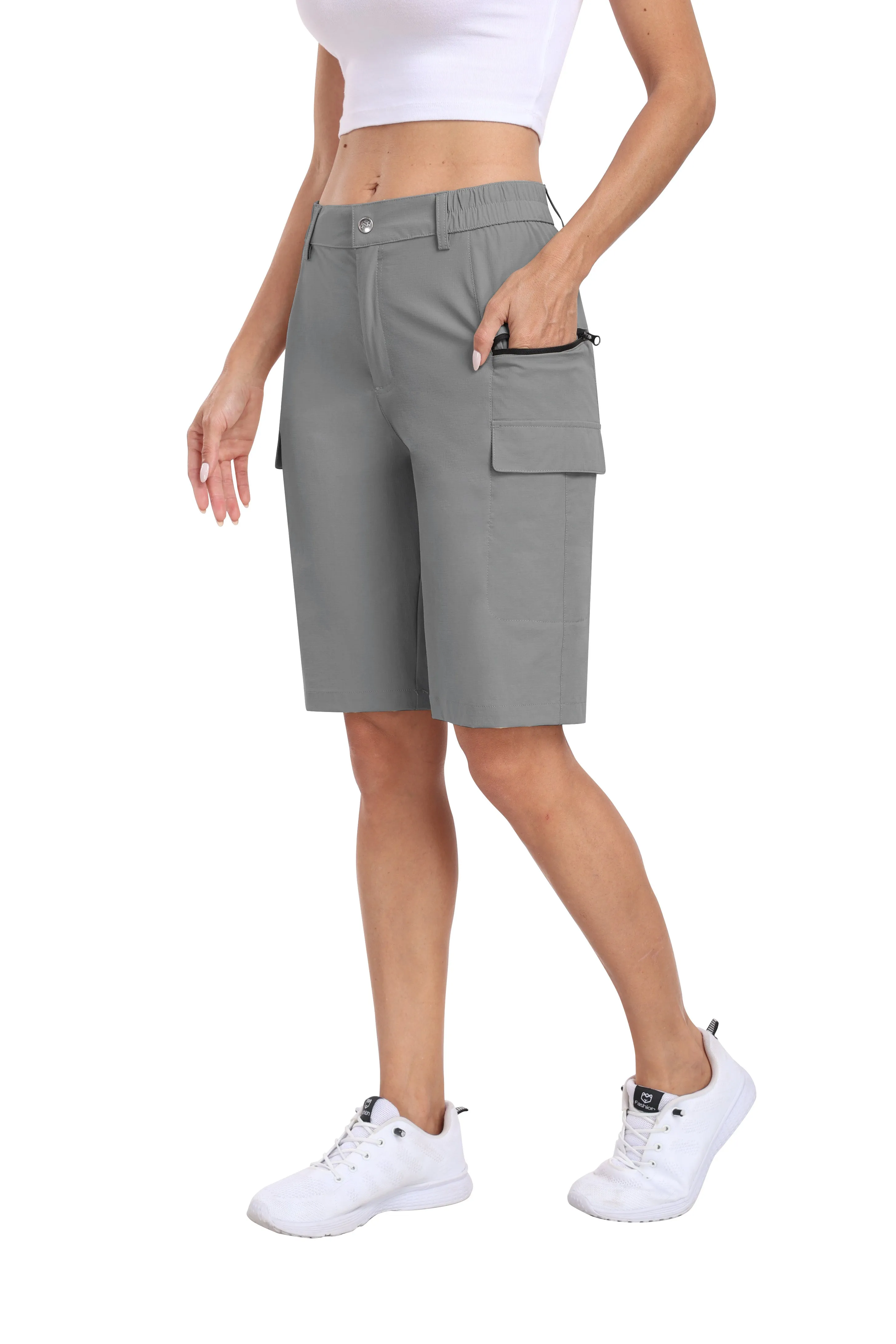 Women's summer outdoor hiking 10-inch shorts