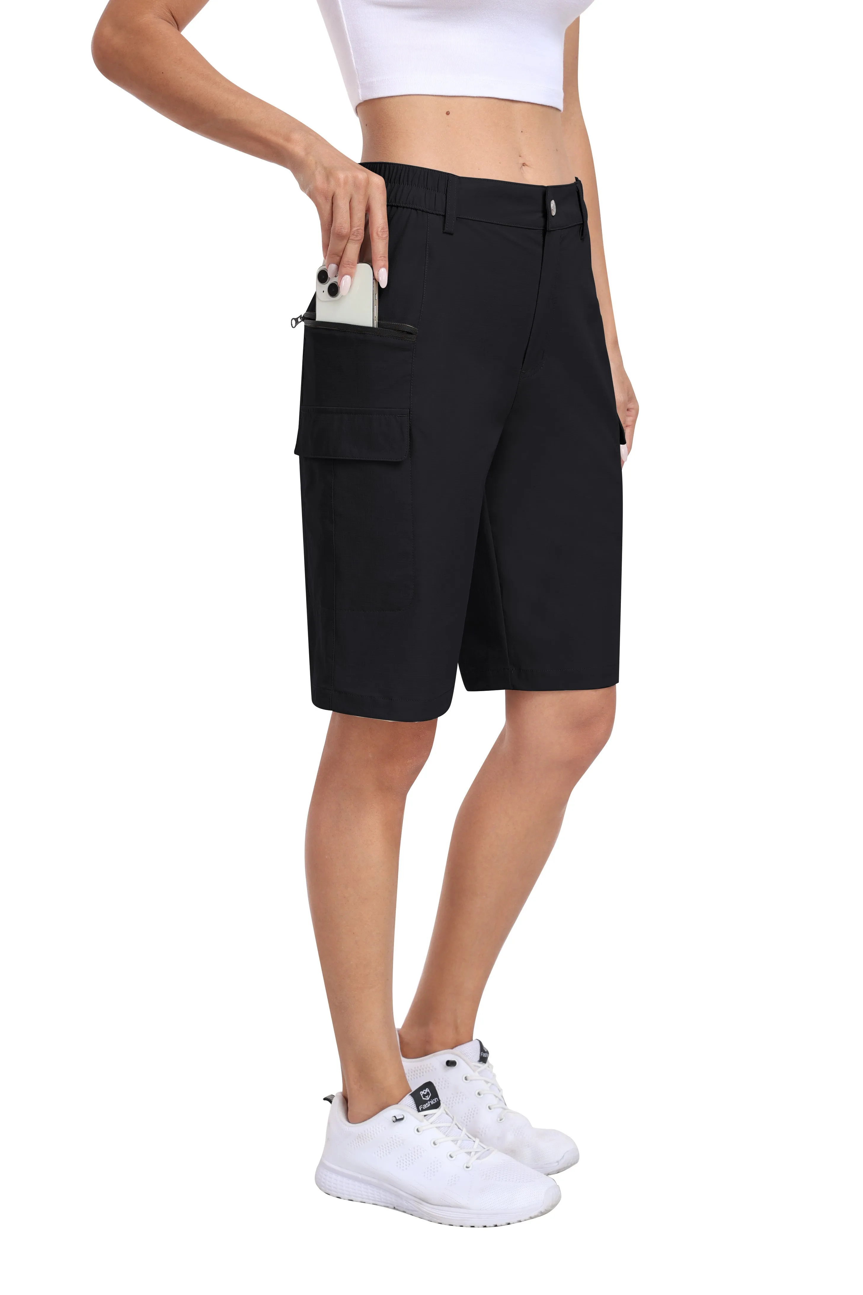 Women's summer outdoor hiking 10-inch shorts
