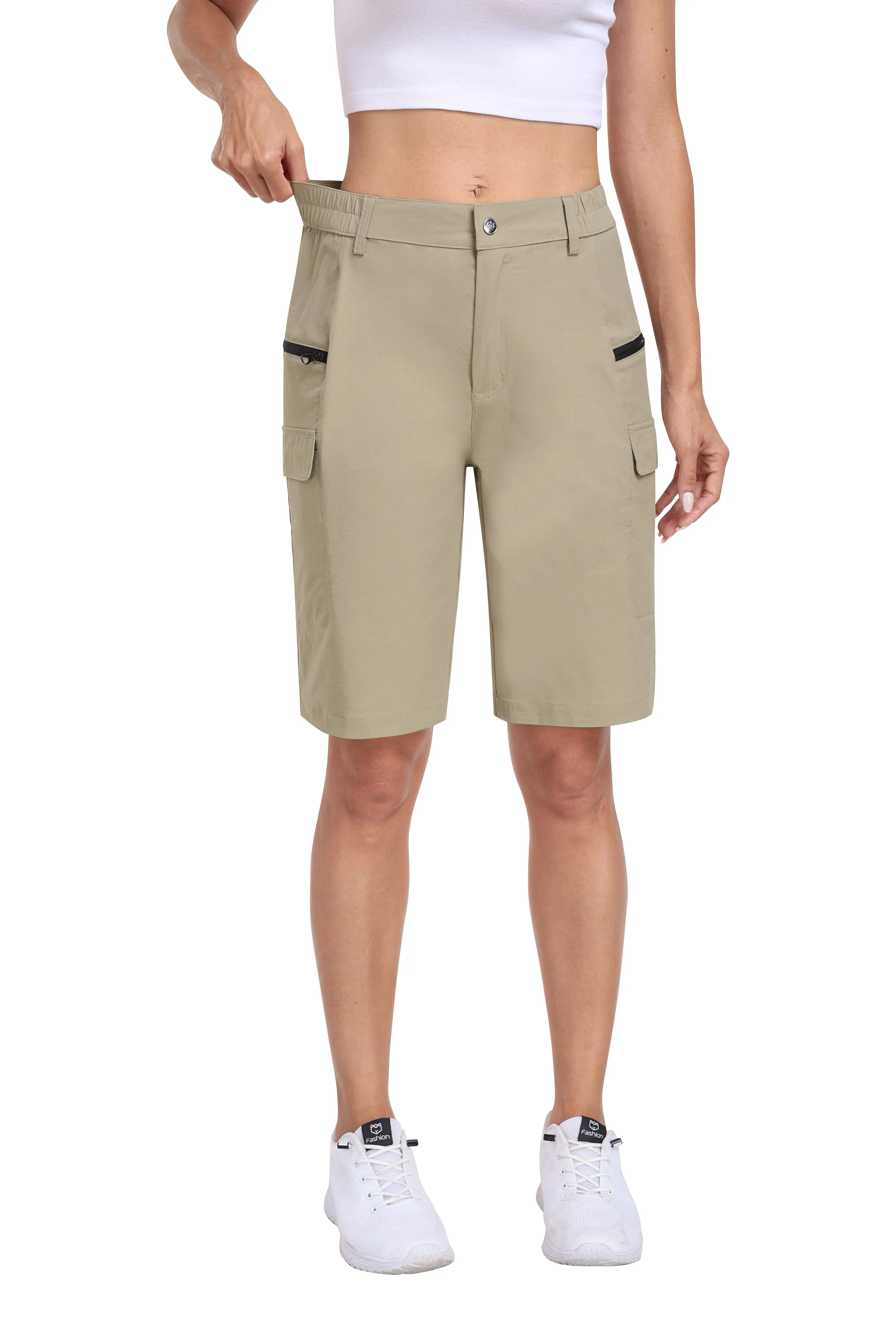Women's summer outdoor hiking 10-inch shorts
