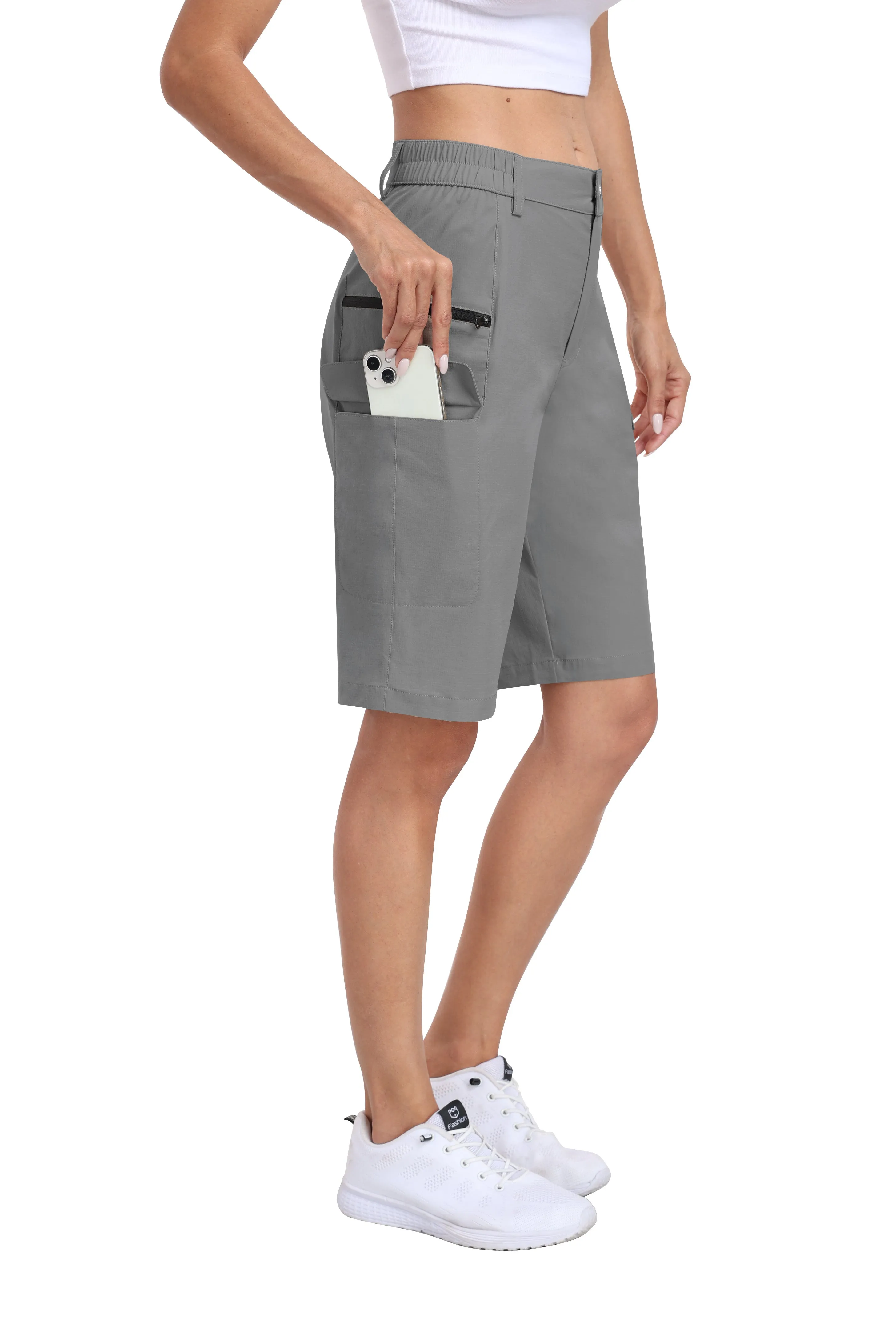 Women's summer outdoor hiking 10-inch shorts
