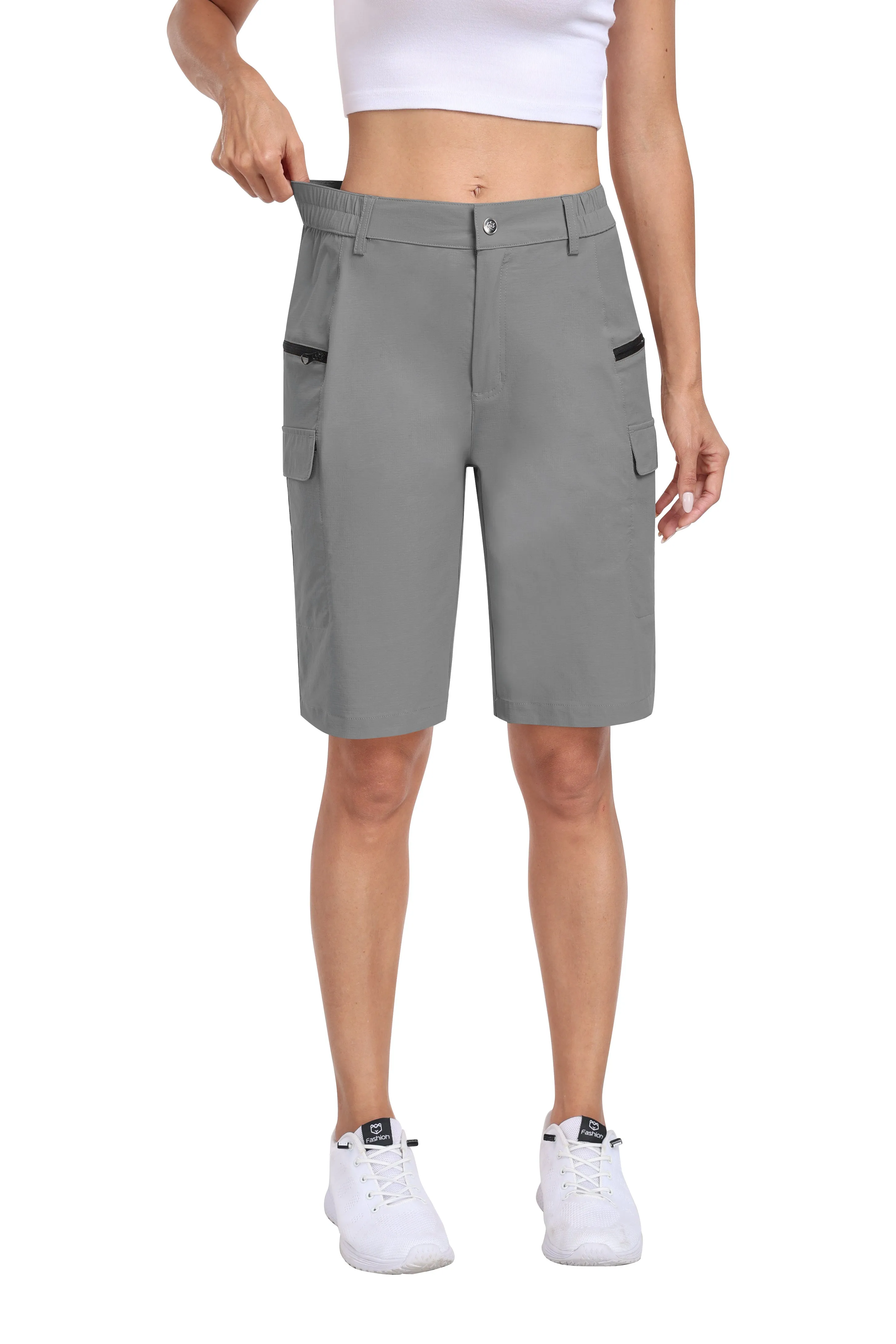 Women's summer outdoor hiking 10-inch shorts