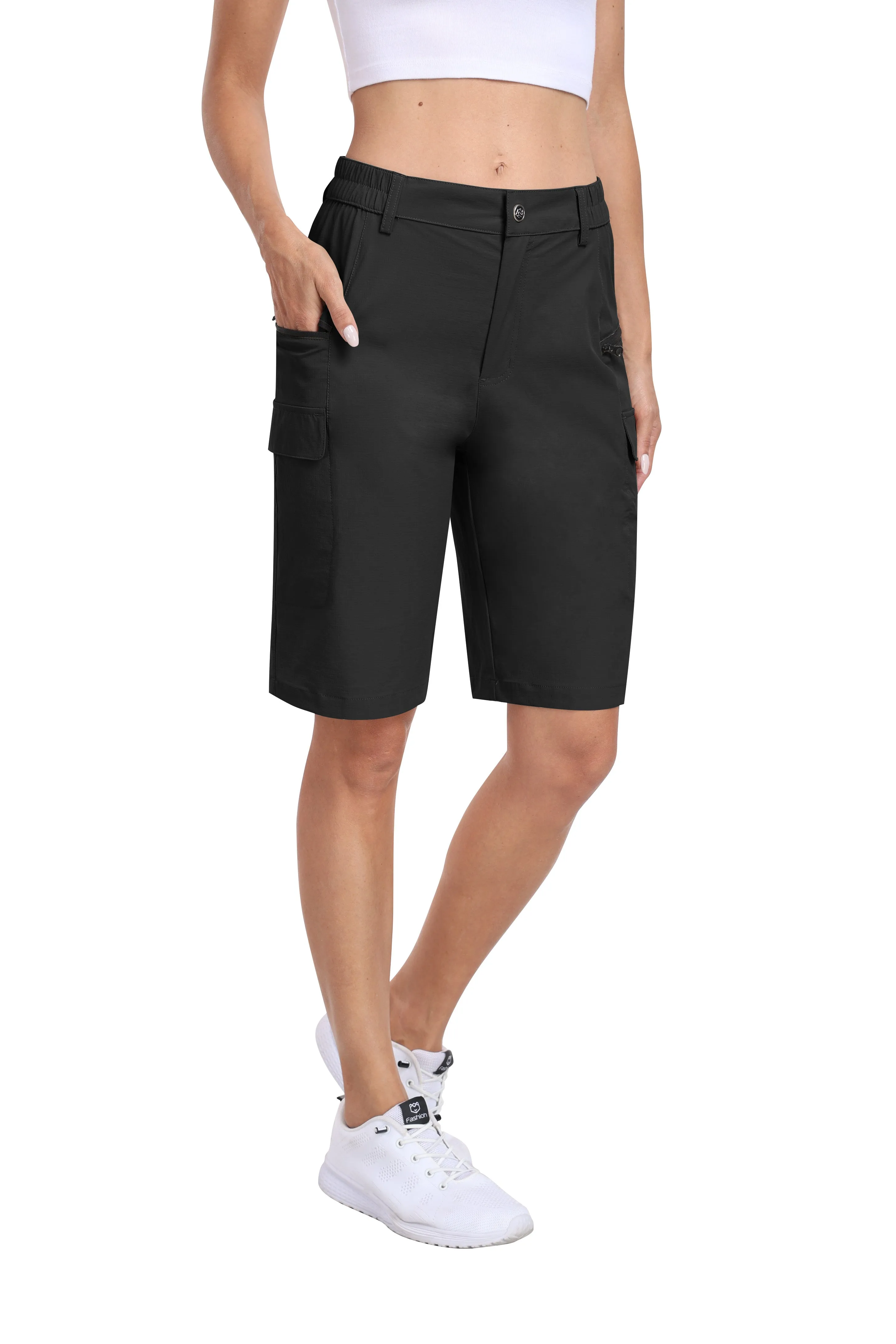 Women's summer outdoor hiking 10-inch shorts
