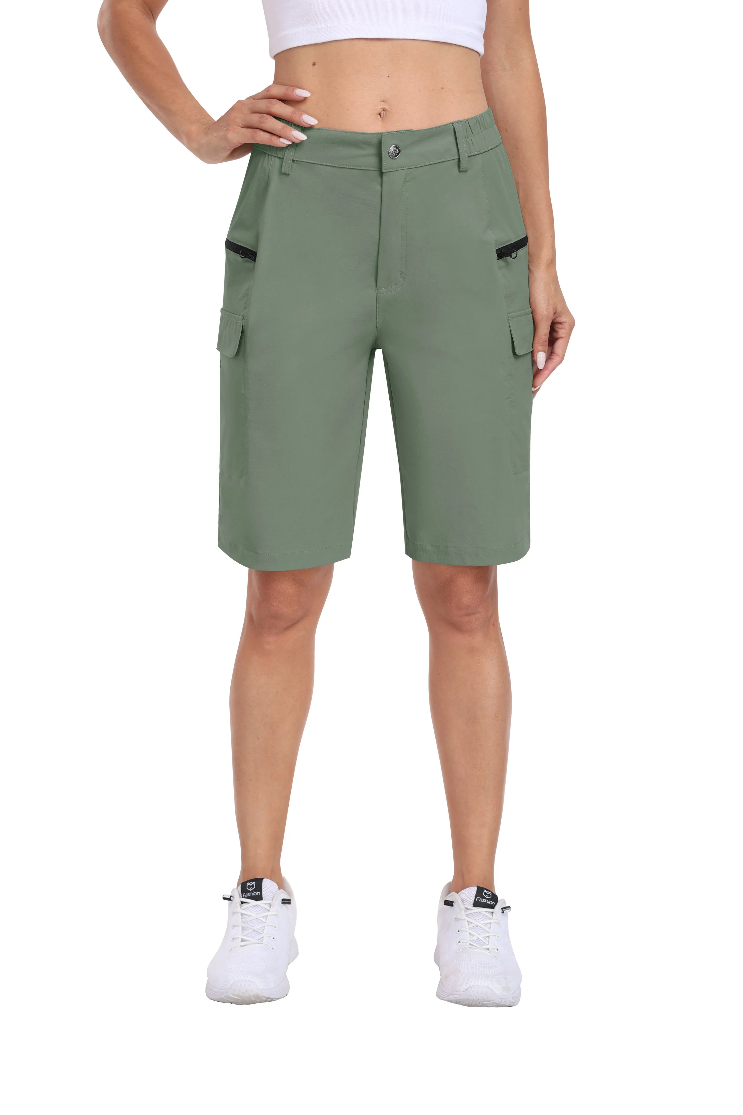 Women's summer outdoor hiking 10-inch shorts
