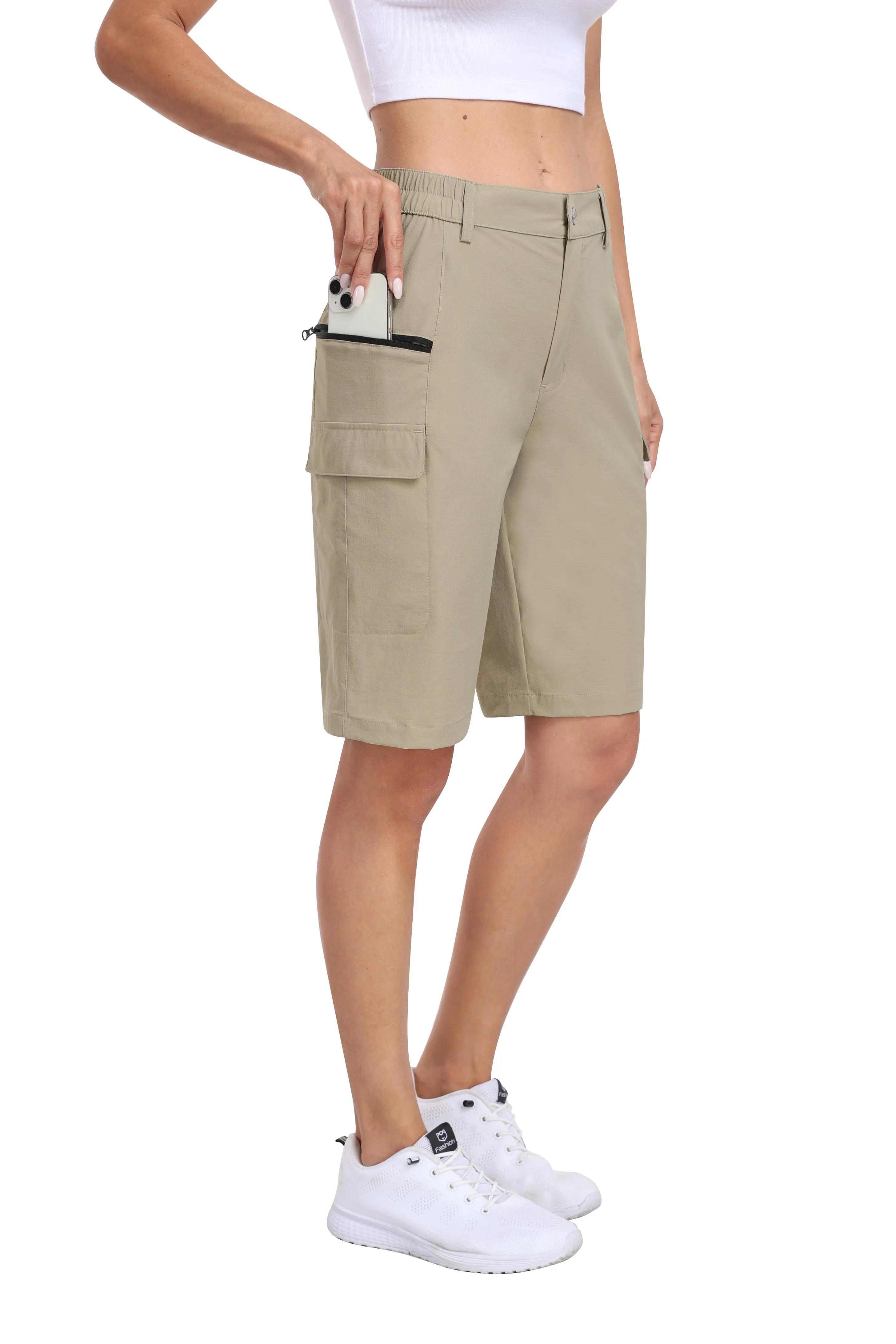 Women's summer outdoor hiking 10-inch shorts