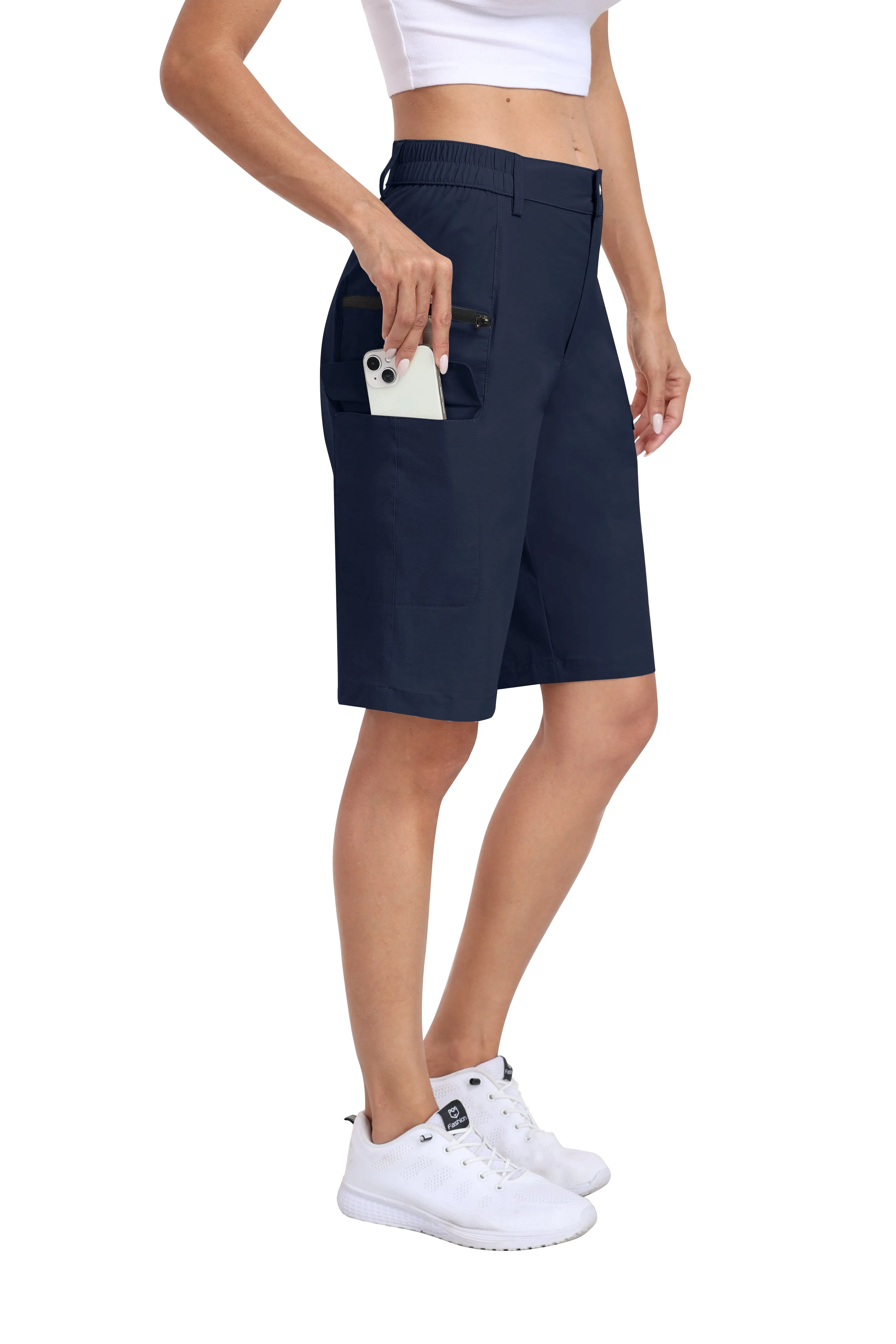 Women's summer outdoor hiking 10-inch shorts