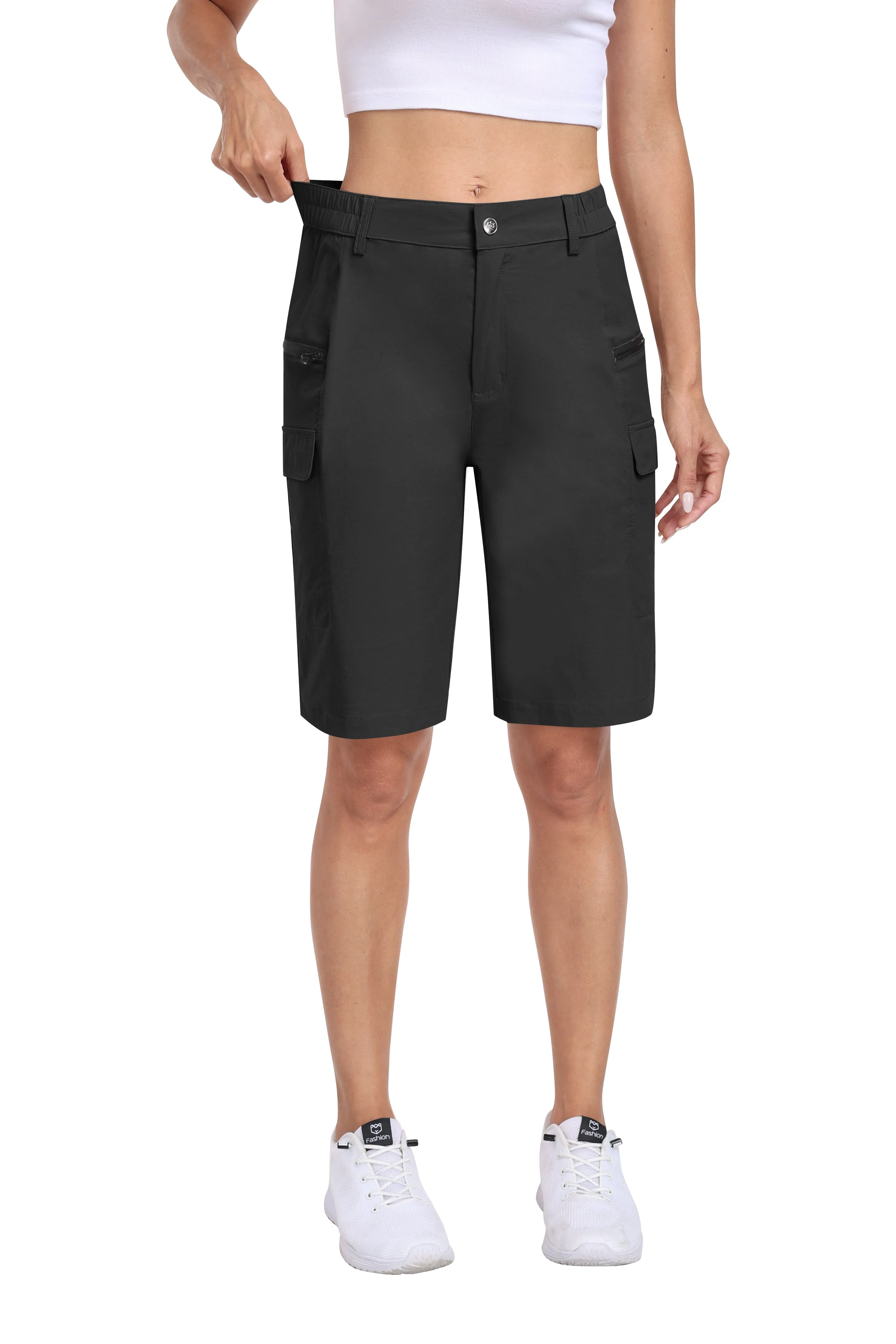 Women's summer outdoor hiking 10-inch shorts