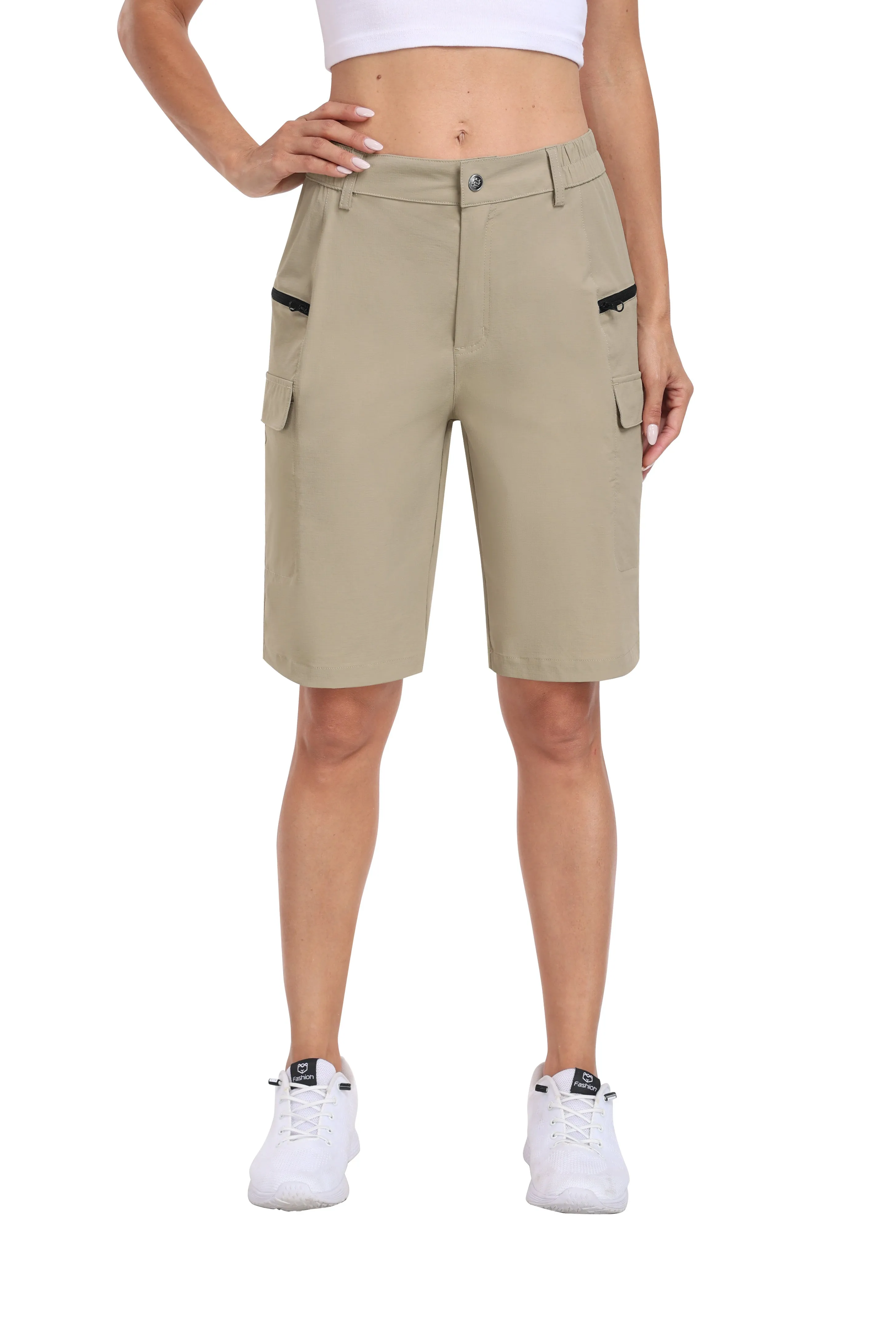 Women's summer outdoor hiking 10-inch shorts