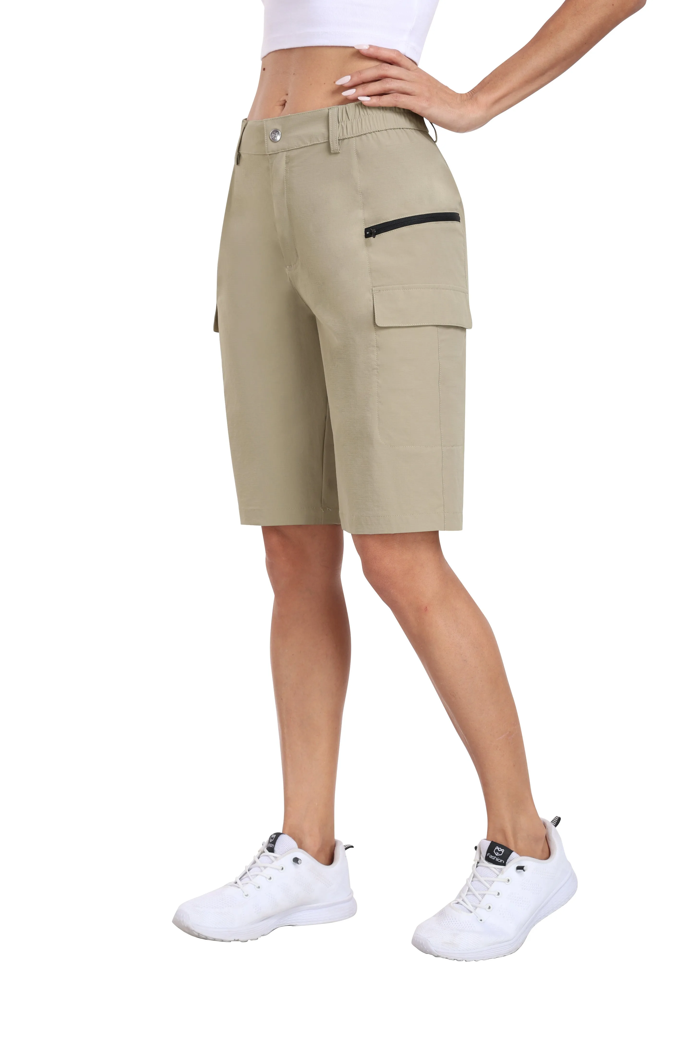 Women's summer outdoor hiking 10-inch shorts