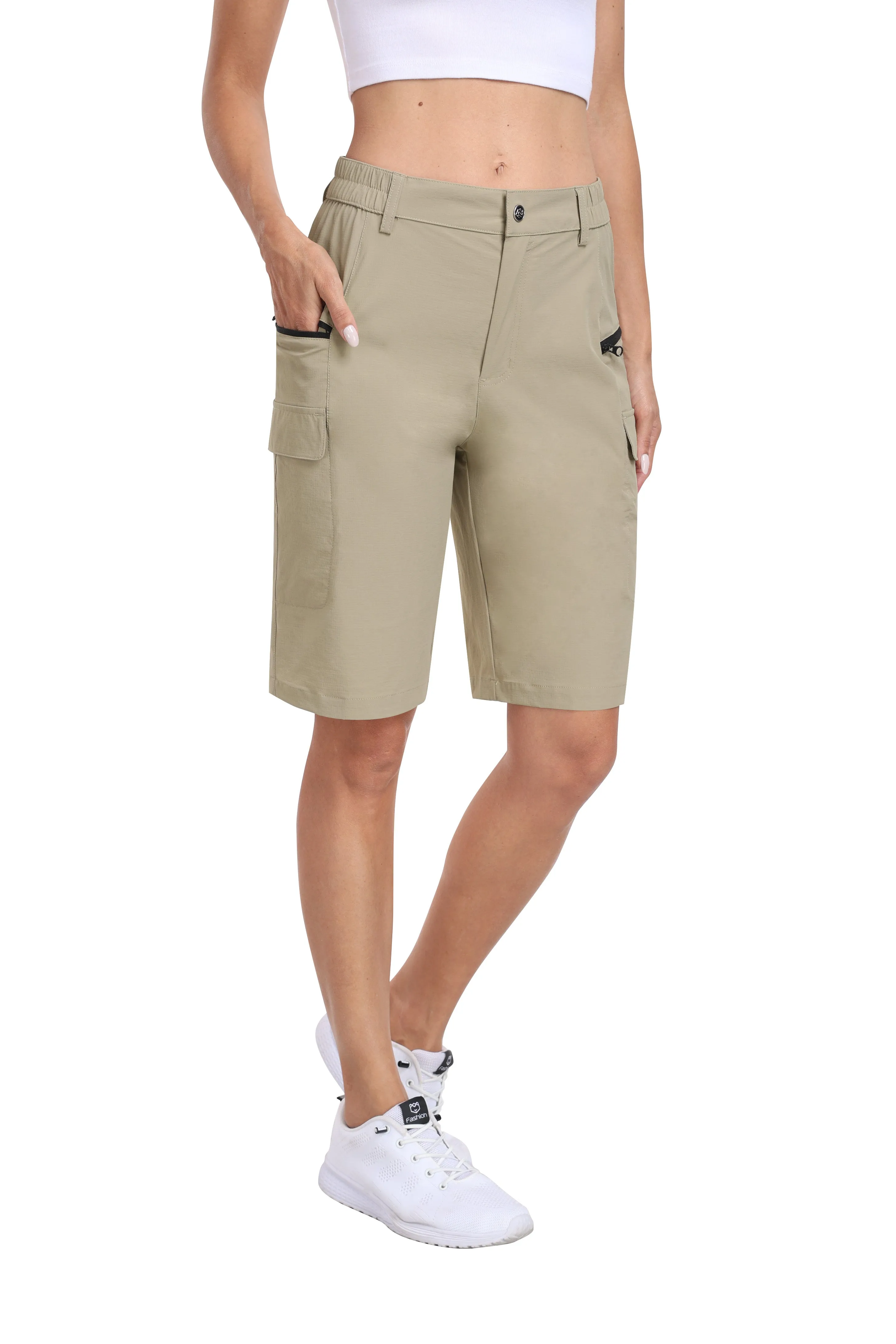 Women's summer outdoor hiking 10-inch shorts
