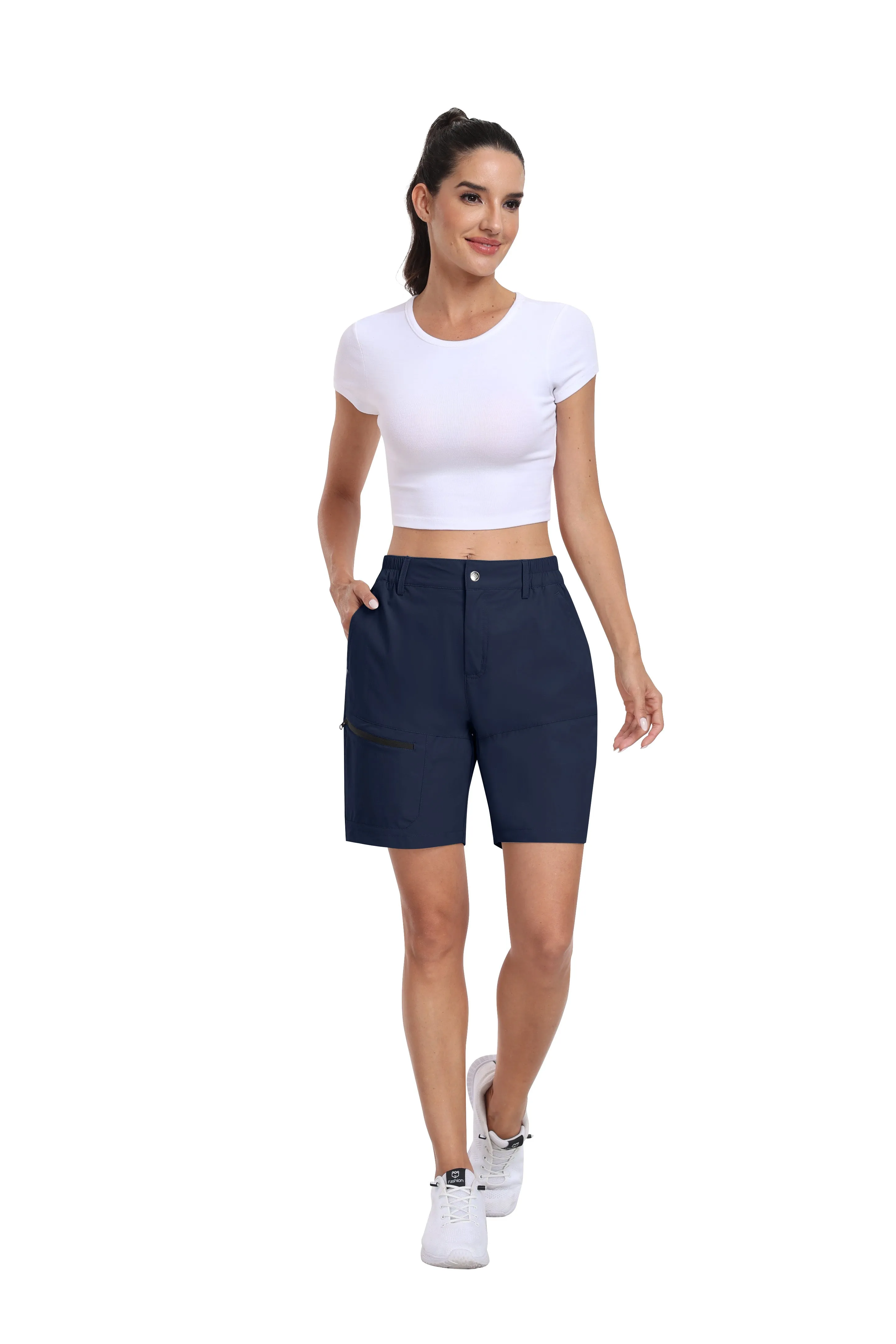 Women's summer outdoor hiking 7-inch shorts