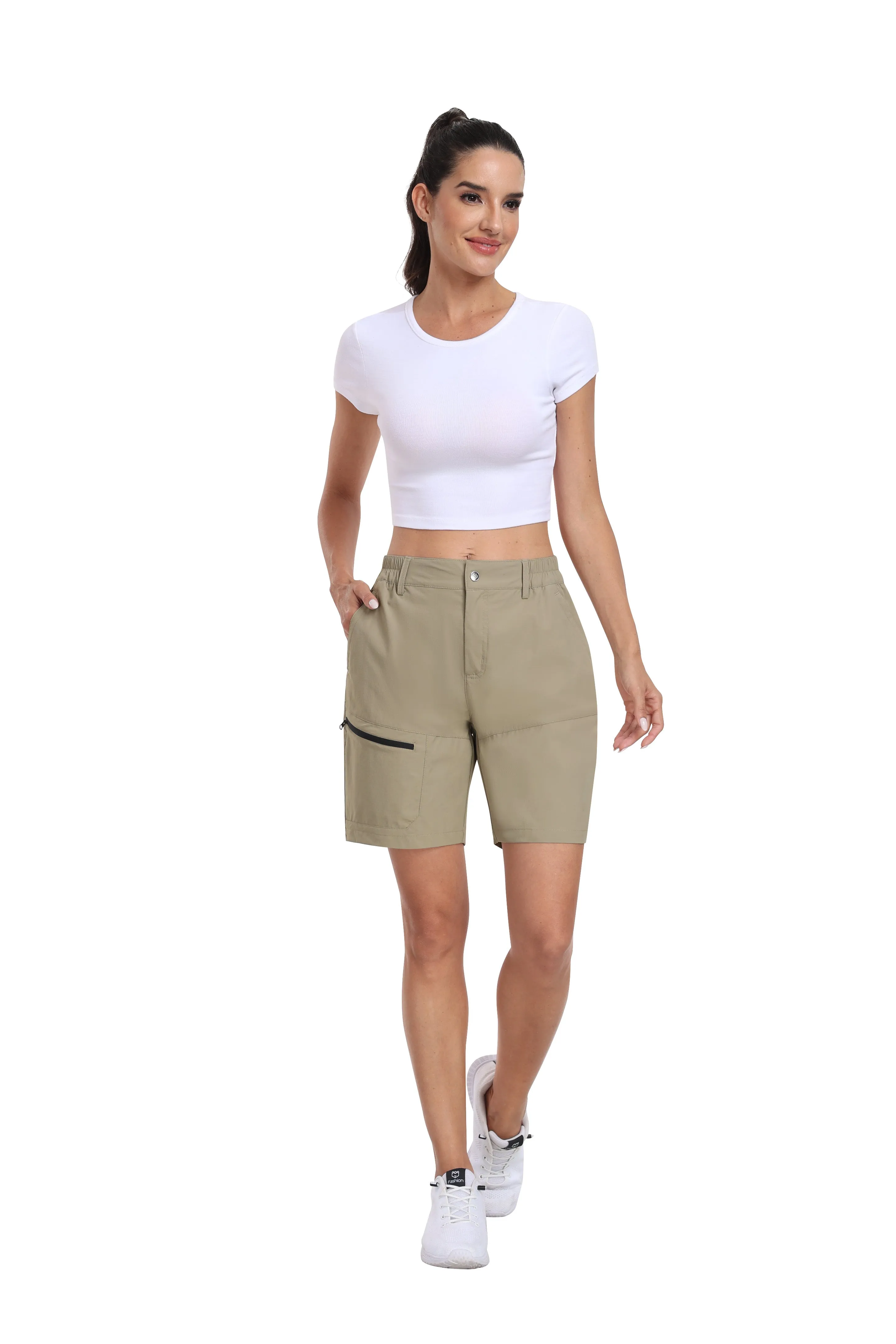 Women's summer outdoor hiking 7-inch shorts